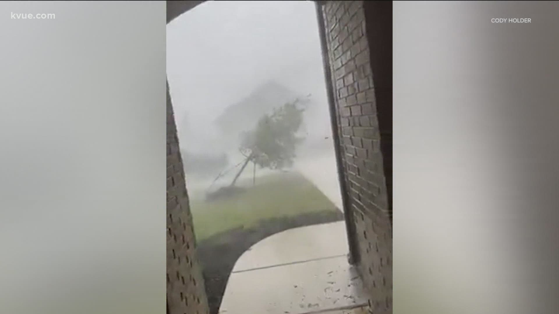 A microburst brought strong winds to Georgetown. The weather phenomenon only affected a small area of Central Texas, while the rest stayed hot and dry.