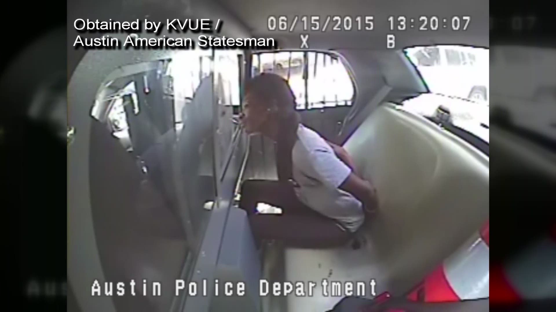 Police video of Breaion King being transported to jail after being arrested June 15, 2015.
