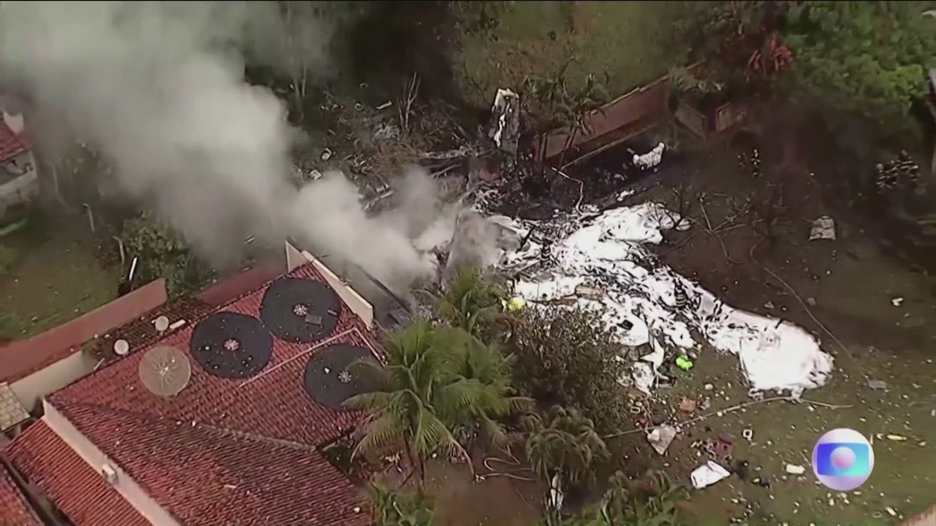 Brazilian television network GloboNews showed footage of the plane drifting downward vertically, spiraling as it fell.