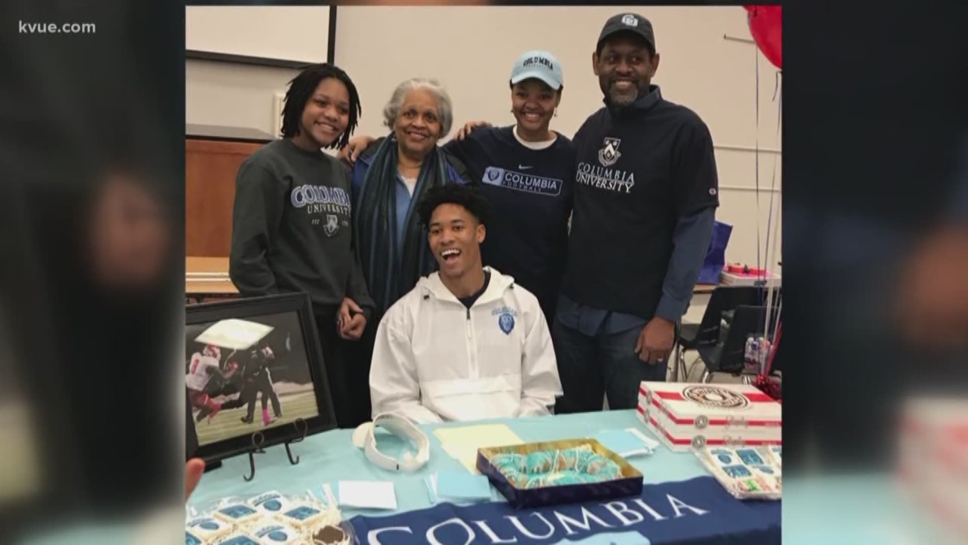 He runs track, plays basketball, and has a 3.9 GPA. And Wednesday, he signed to play football in college. He says a tragedy actually helped drive him, made him resilient and ultimately successful.