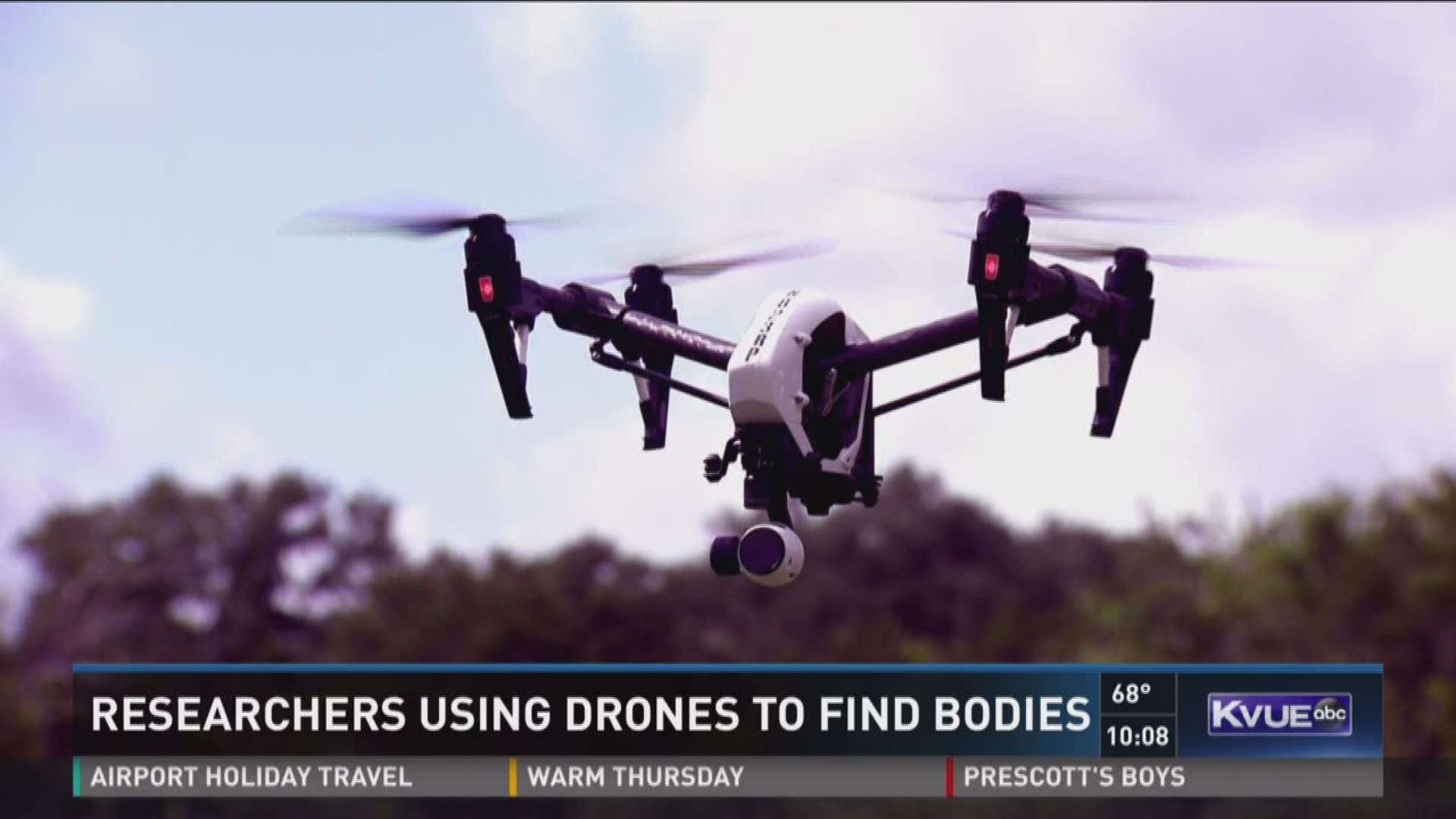 Researchers using drones to find bodies