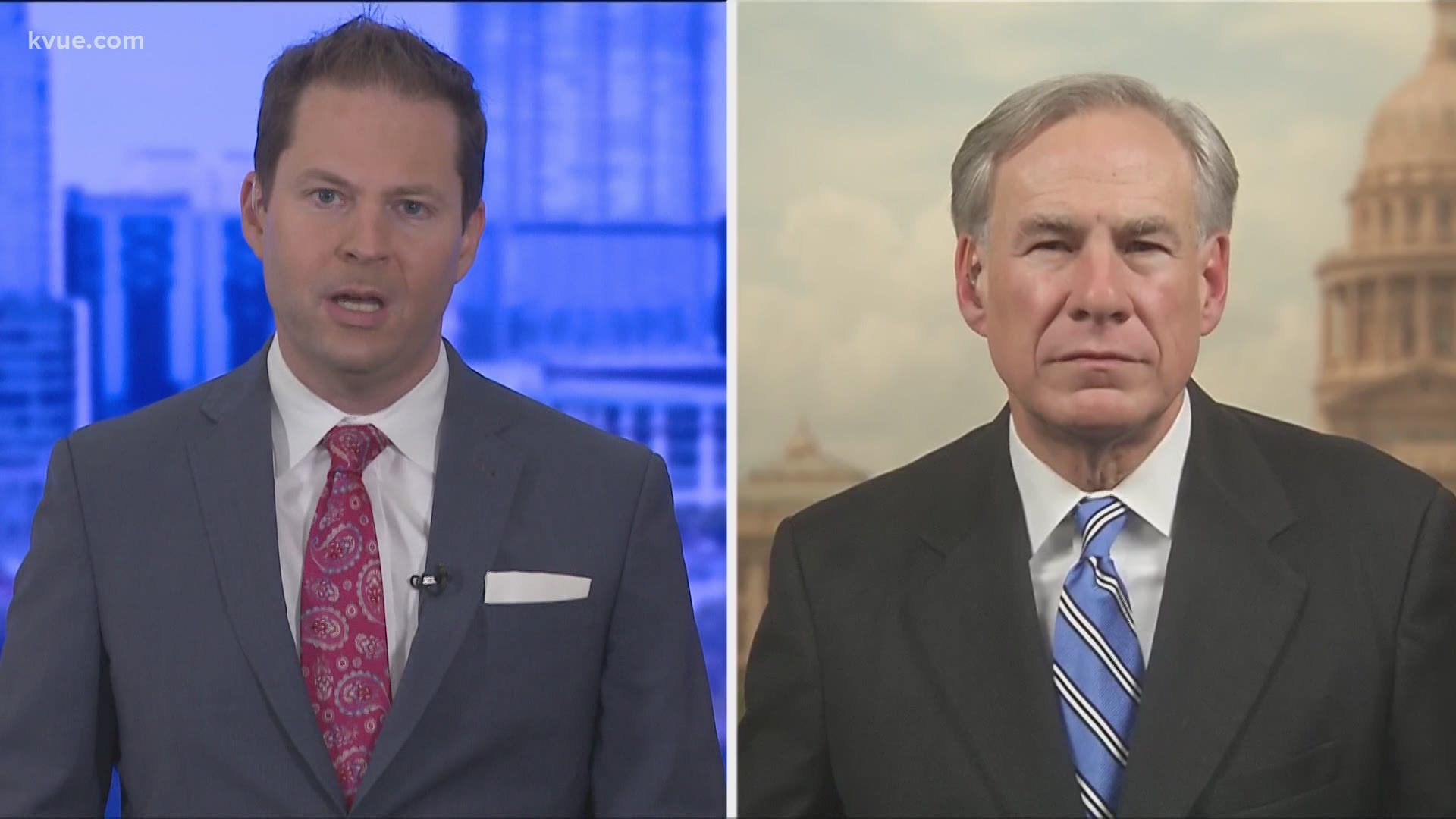 Gov. Greg Abbott defended lifting Texas's COVID-19 restrictions in an interview with KVUE. Masks will no longer be required and businesses can fully open.
