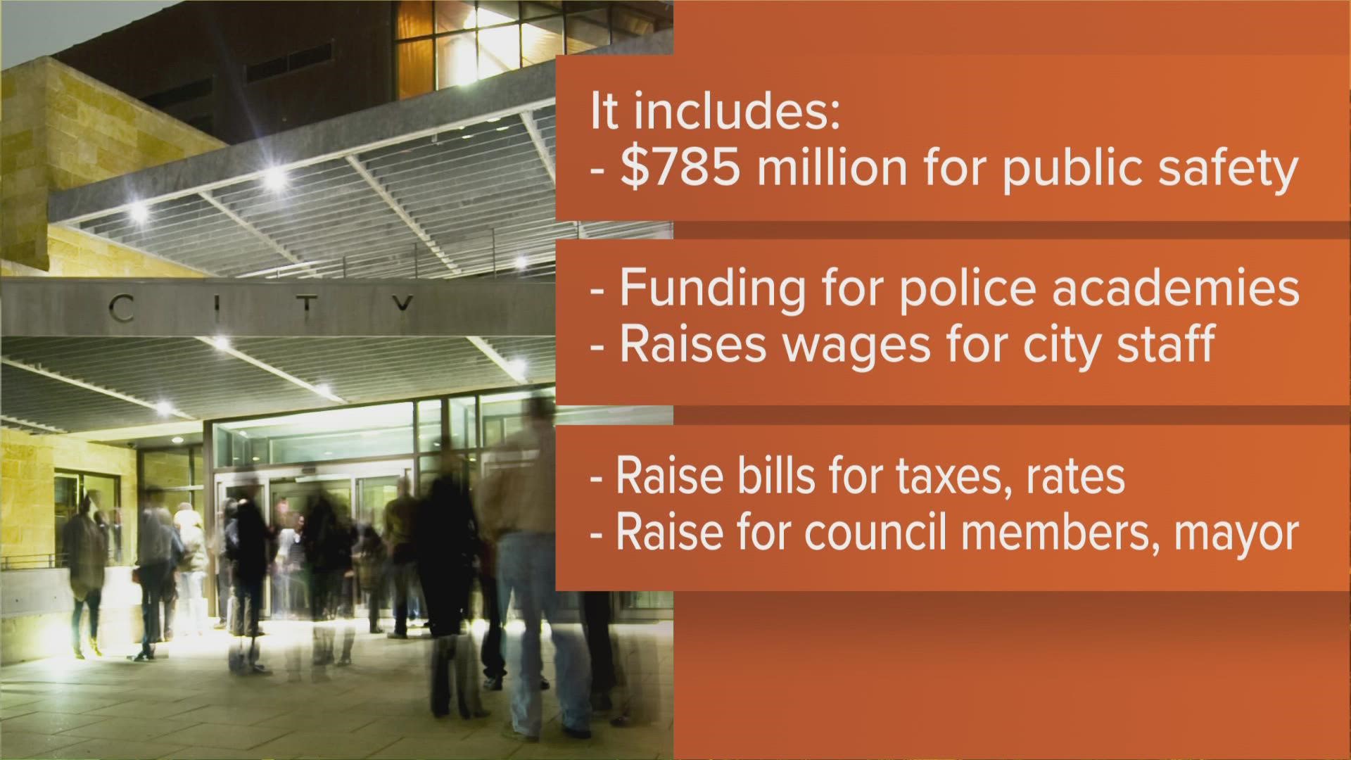 The Austin City Council has approved a $5 billion budget for fiscal year 2022-23. The budget includes added investments in rental assistance, police cadets and more.