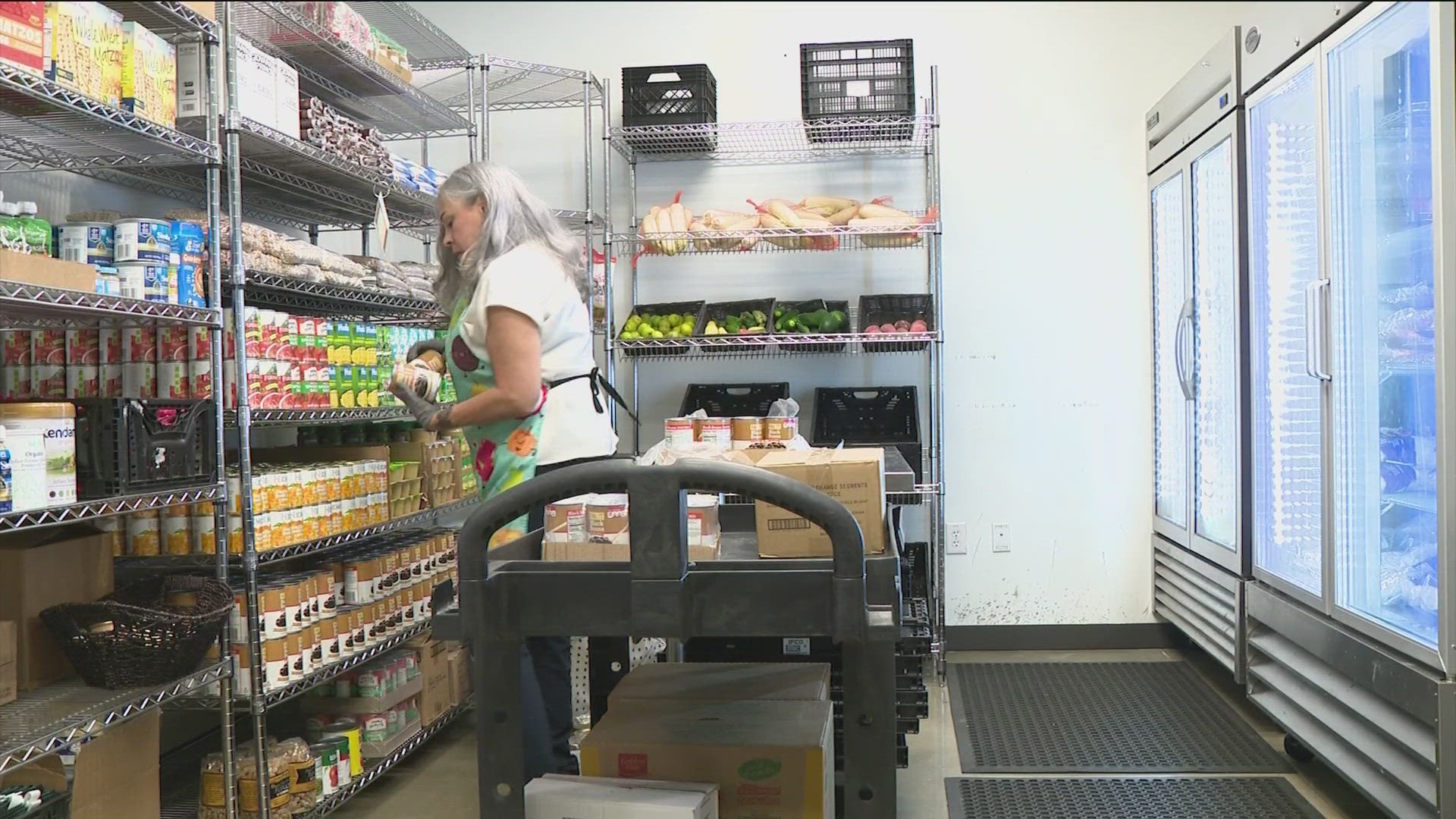 The new partnership offers job resources for those getting a meal at the food bank.