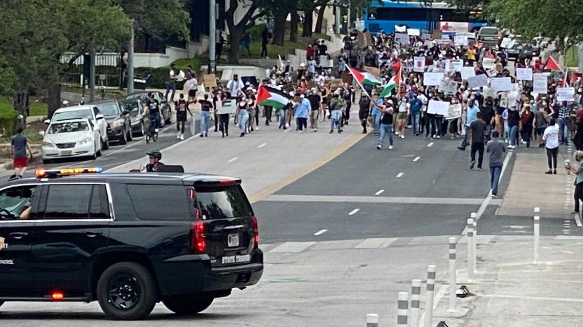 March at Texas Capitol raises awareness of Israel-Palestine unrest |  kvue.com