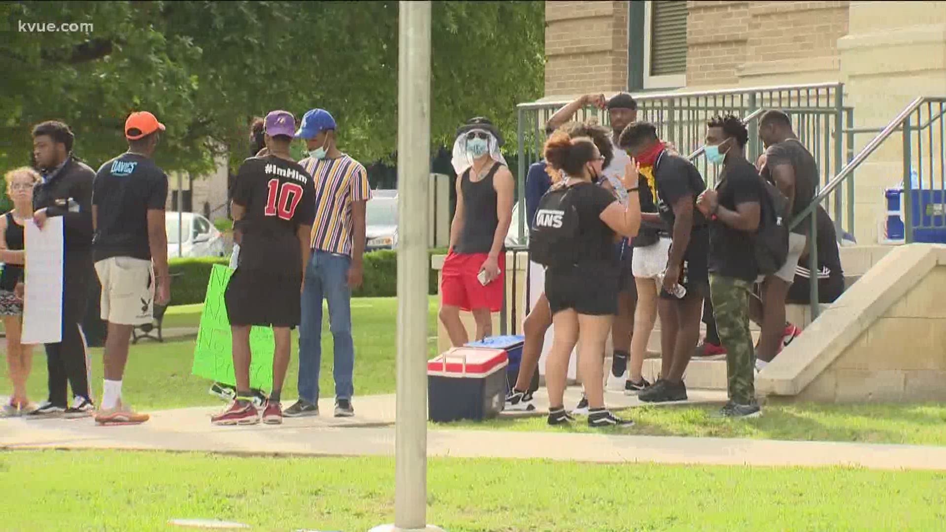 According to KVUE Reporter Bryce Newberry, the protest was organized by student leaders from Texas State University.