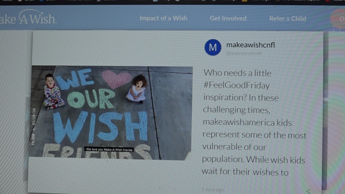 coronavirus make a wish foundation pauses wish trips asks community to send messages of hope kvue com coronavirus make a wish foundation