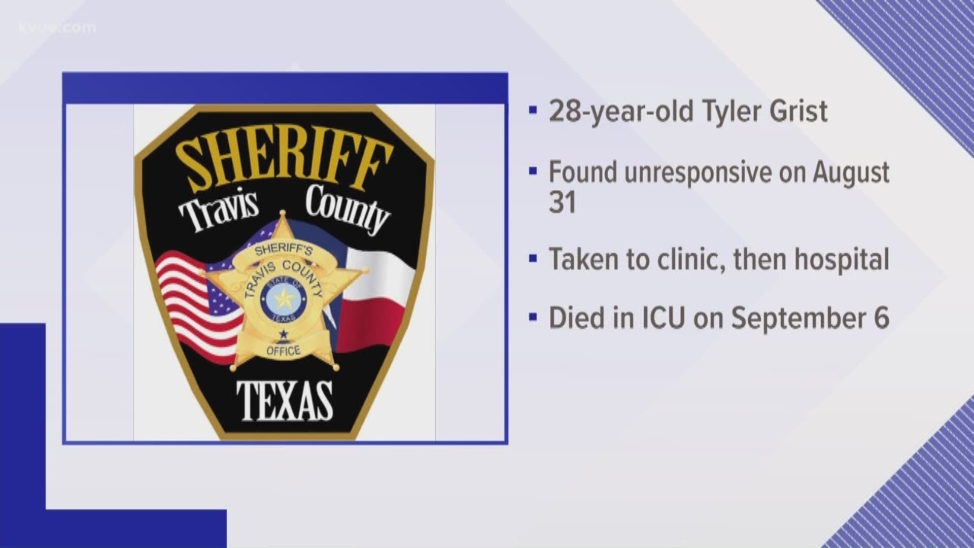 The Travis County Sheriff's Office is trying to find out how an inmate died after he was found unresponsive in a jail cell.