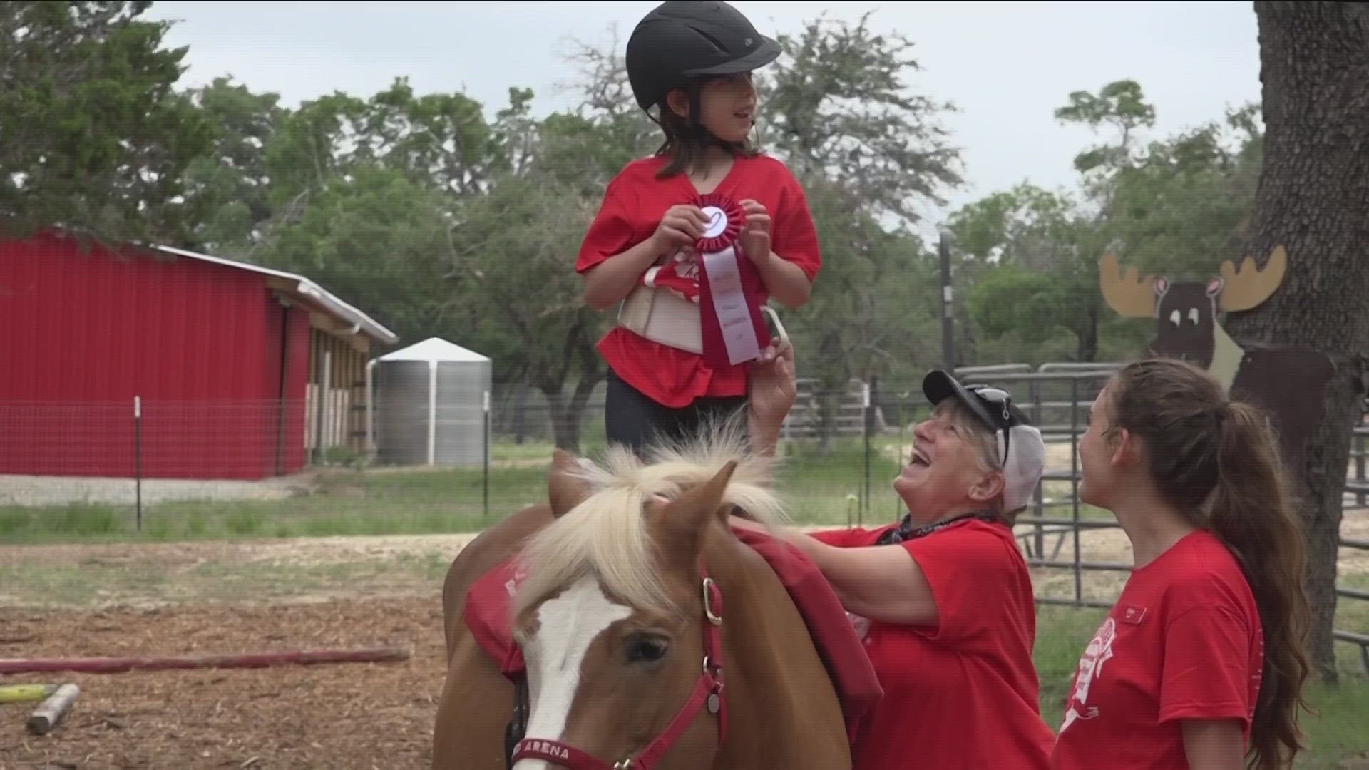 Kids and adults with disabilities showcased their horseback-riding therapy skills in their annual showcase.