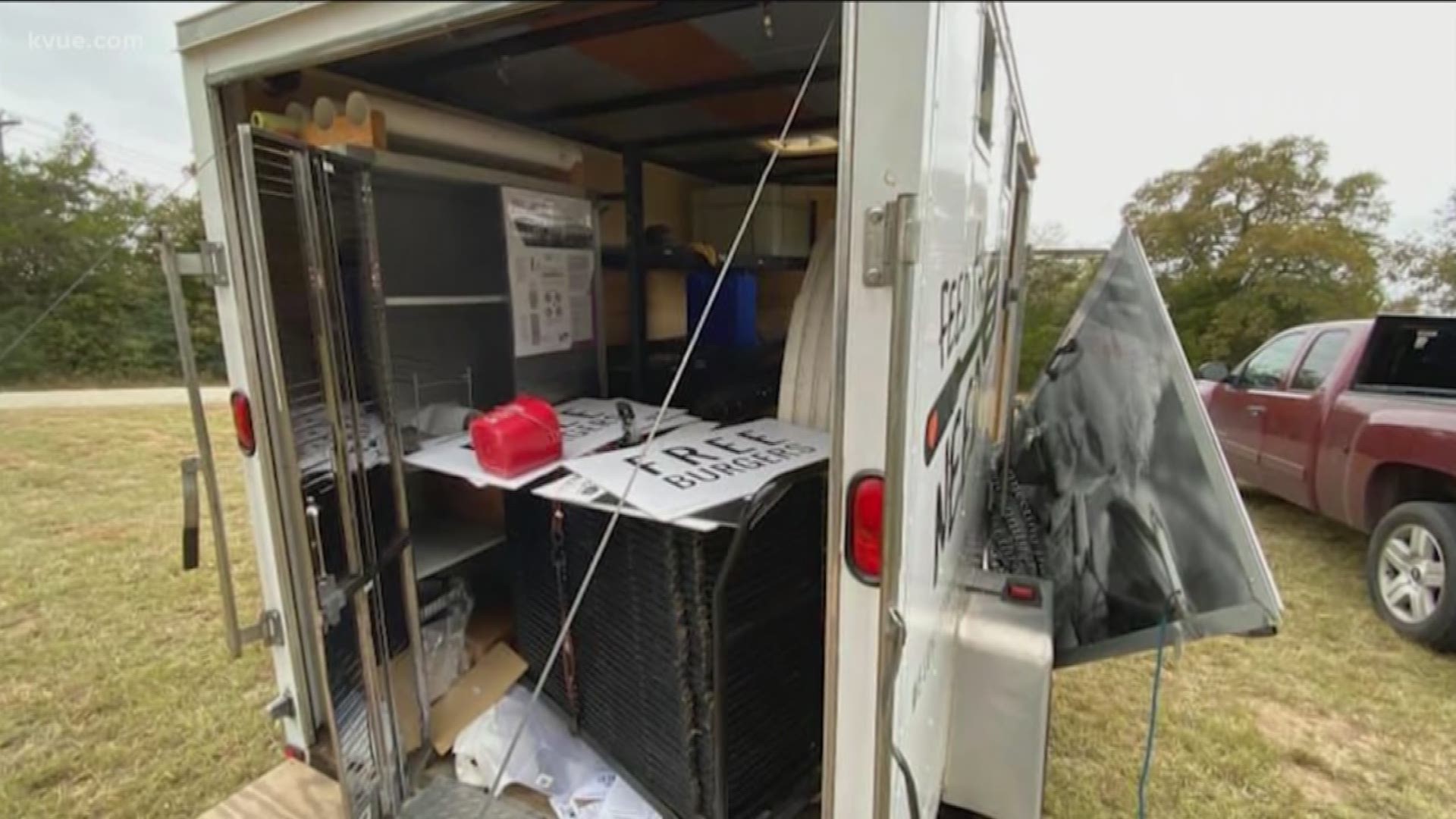 On Tuesday, someone stole their trailer and left it in a parking lot 20 miles outside of Bastrop after ransacking it.