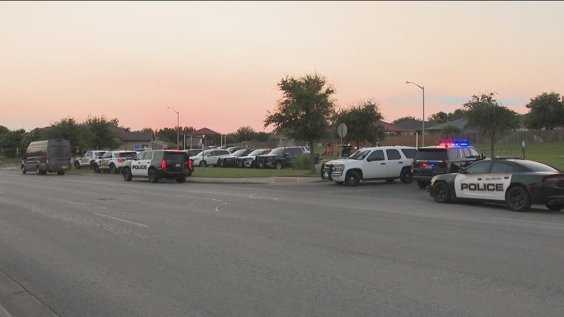 Authorities are searching for the suspect behind the fatal shooting of a juvenile in Buda.