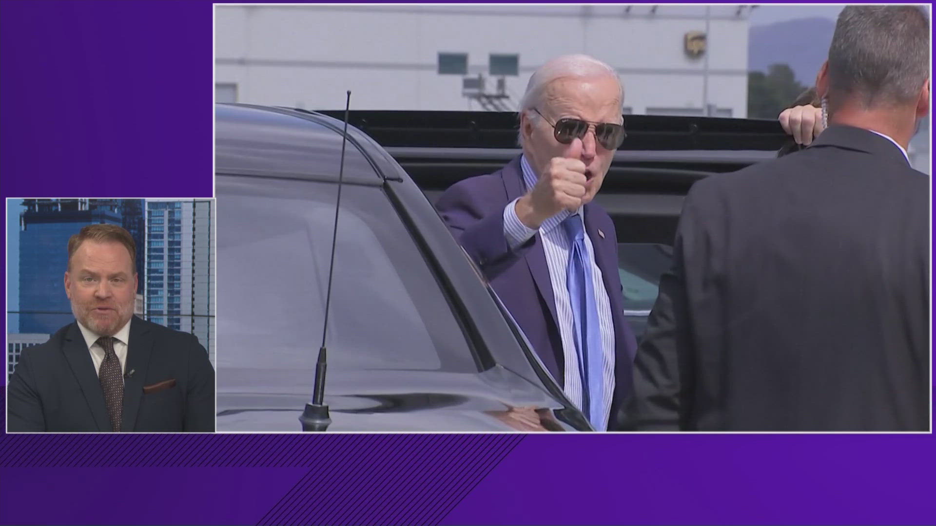 Biden's doctor said the president does not have a fever and his vitals are normal.