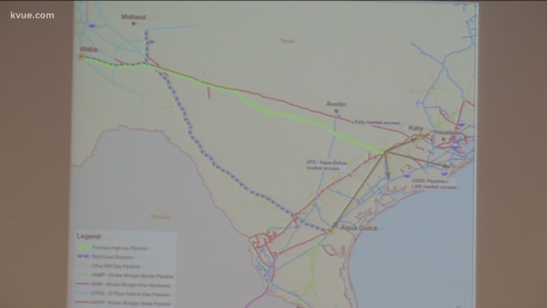 Landowners in Hays County say the proposed Permian Highway Pipeline is too close to homeowners and natural resources and should be routed elsewhere.