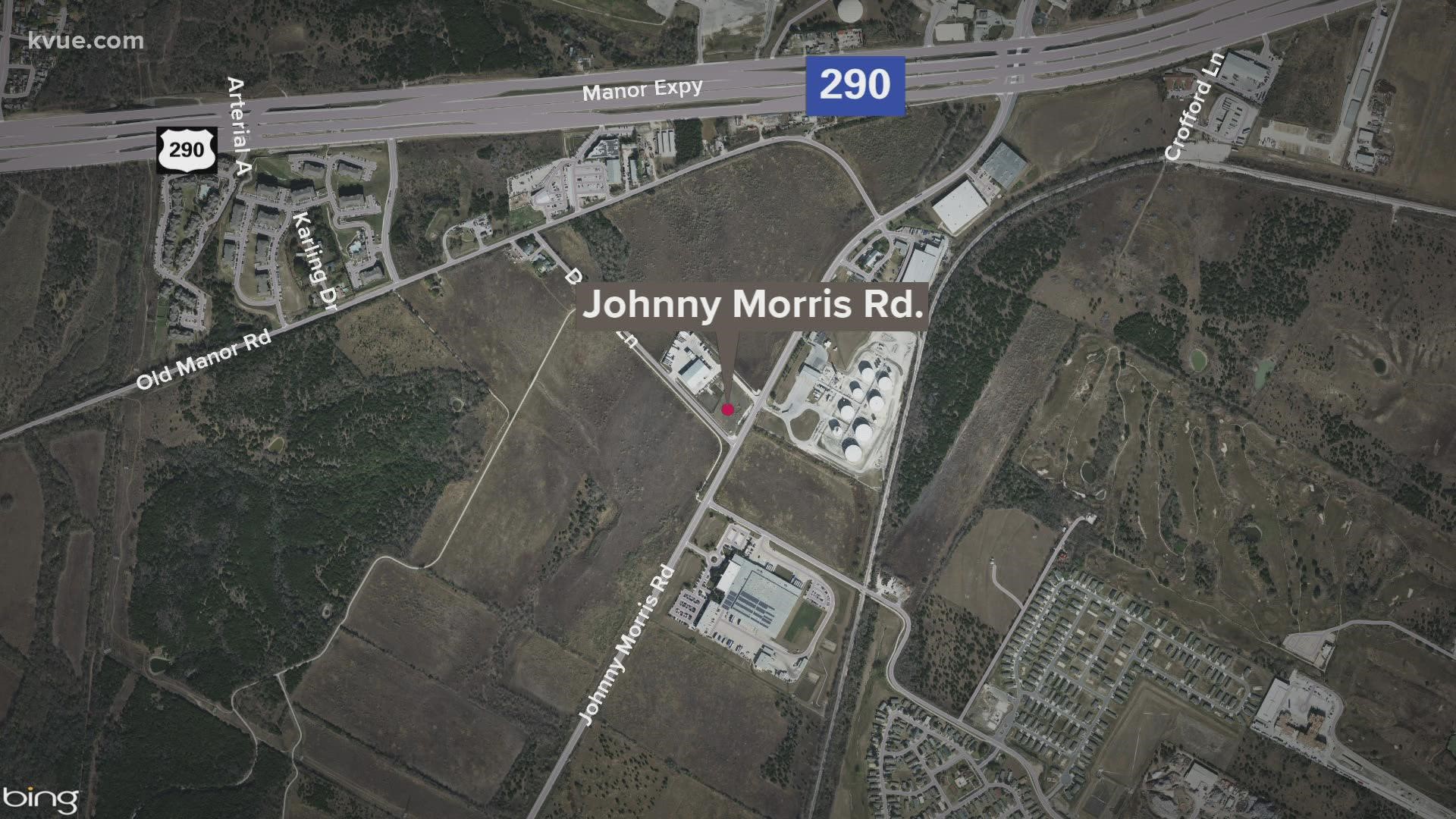 Two people are in the hospital and one person is dead after a car crash on Johnny Morris Road.