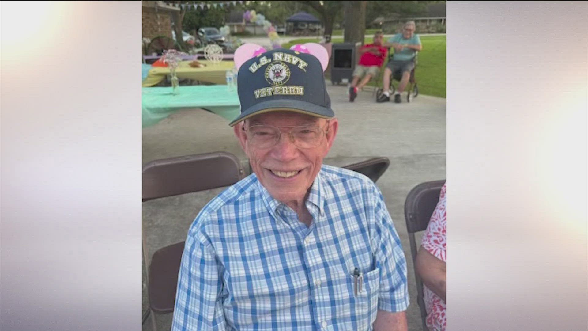 Navy veteran Nelson Beckett was shot in front of his home in southwest Houston.