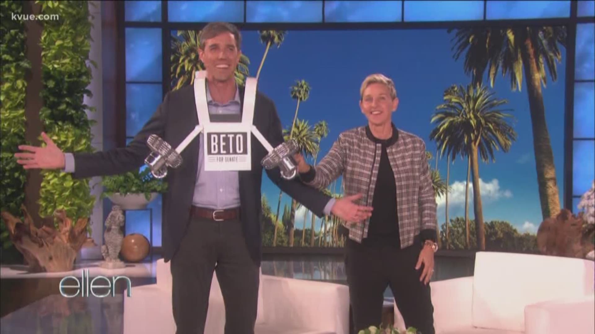 Ellen invited him to the show after a video circulated online about his response to a town hall question about kneeling for the anthem.