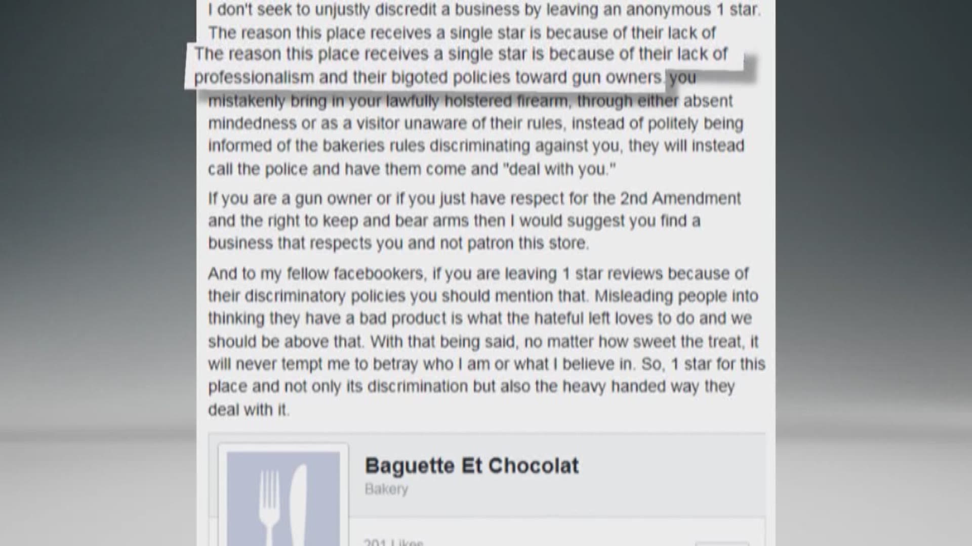 A Bee Cave French bakery shut down their Facebook page -- after backlash they received for asking a customer to leave.