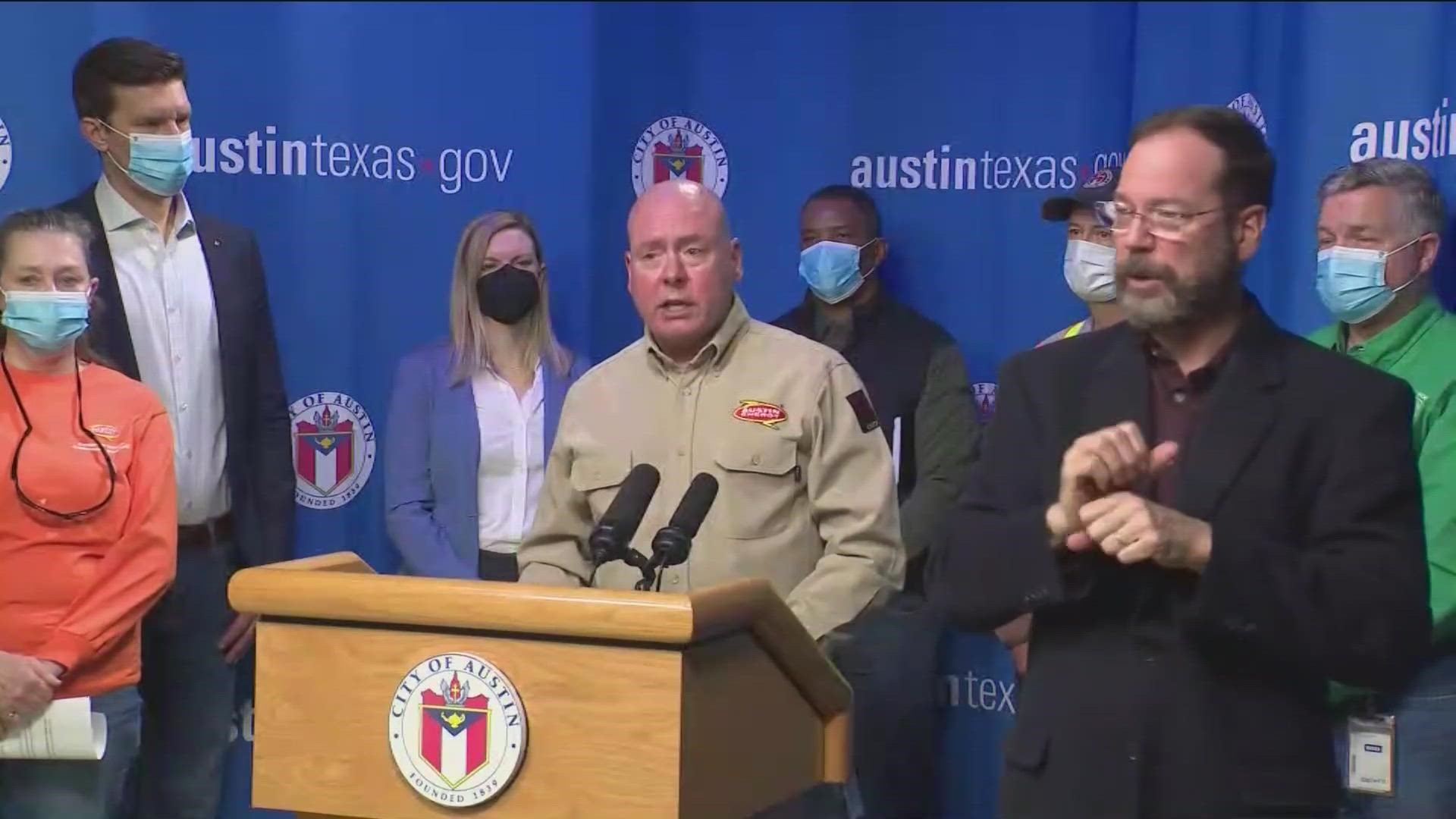 During Saturday's press conference, Austin city leaders continued to call this week's ice storm historic.