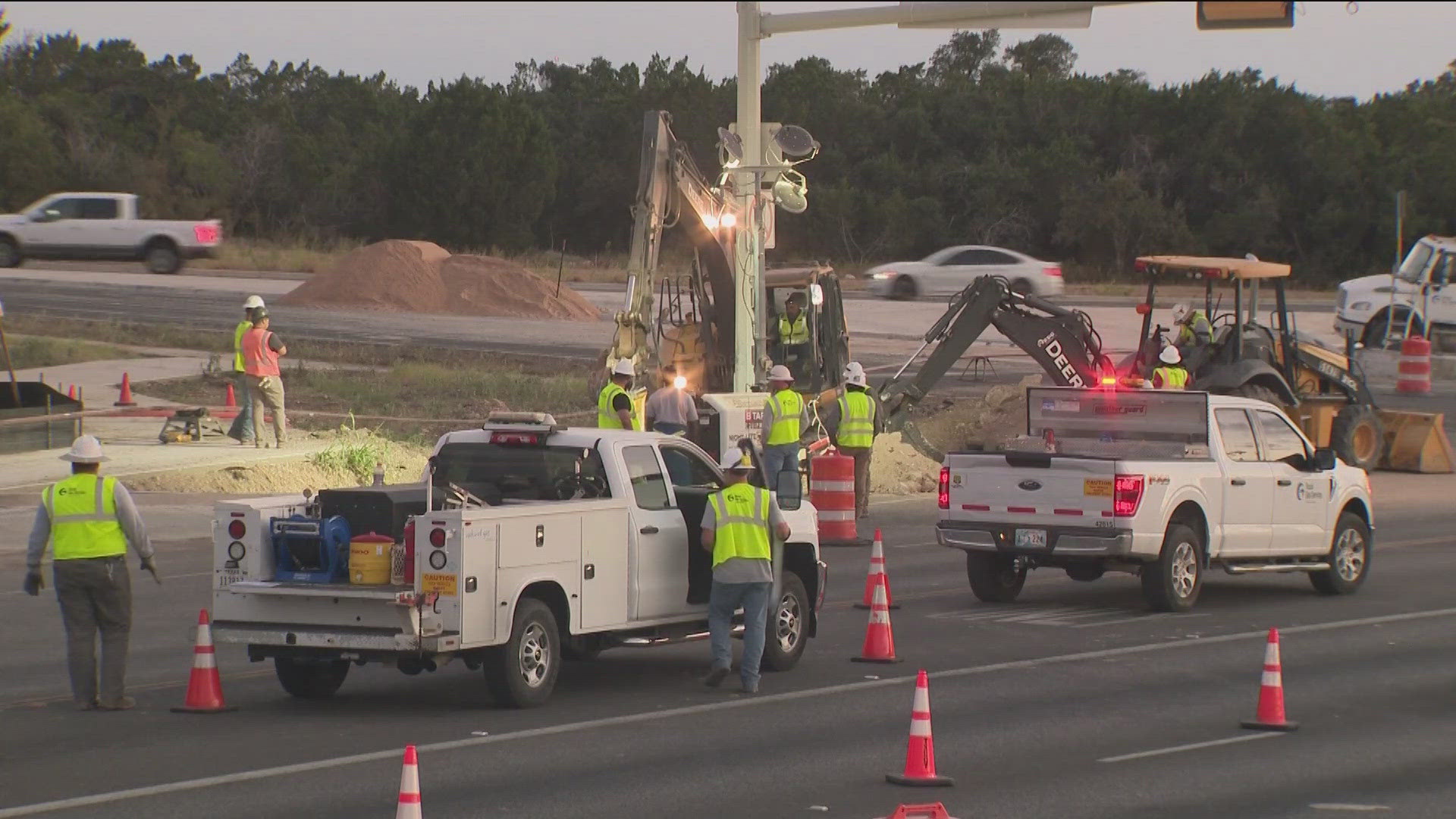 The Texas Department of Transportation said the rest of FM 620 will be open to drivers Monday after crews hit a gas line over the weekend.