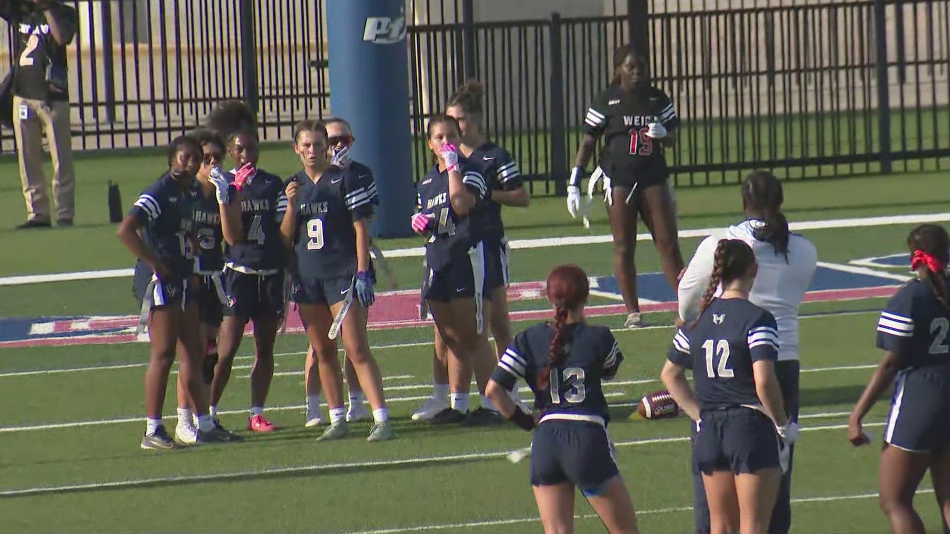 For the first time in Central Texas, high schools have girls flag football teams. KVUE reports from Game Day No. 1.