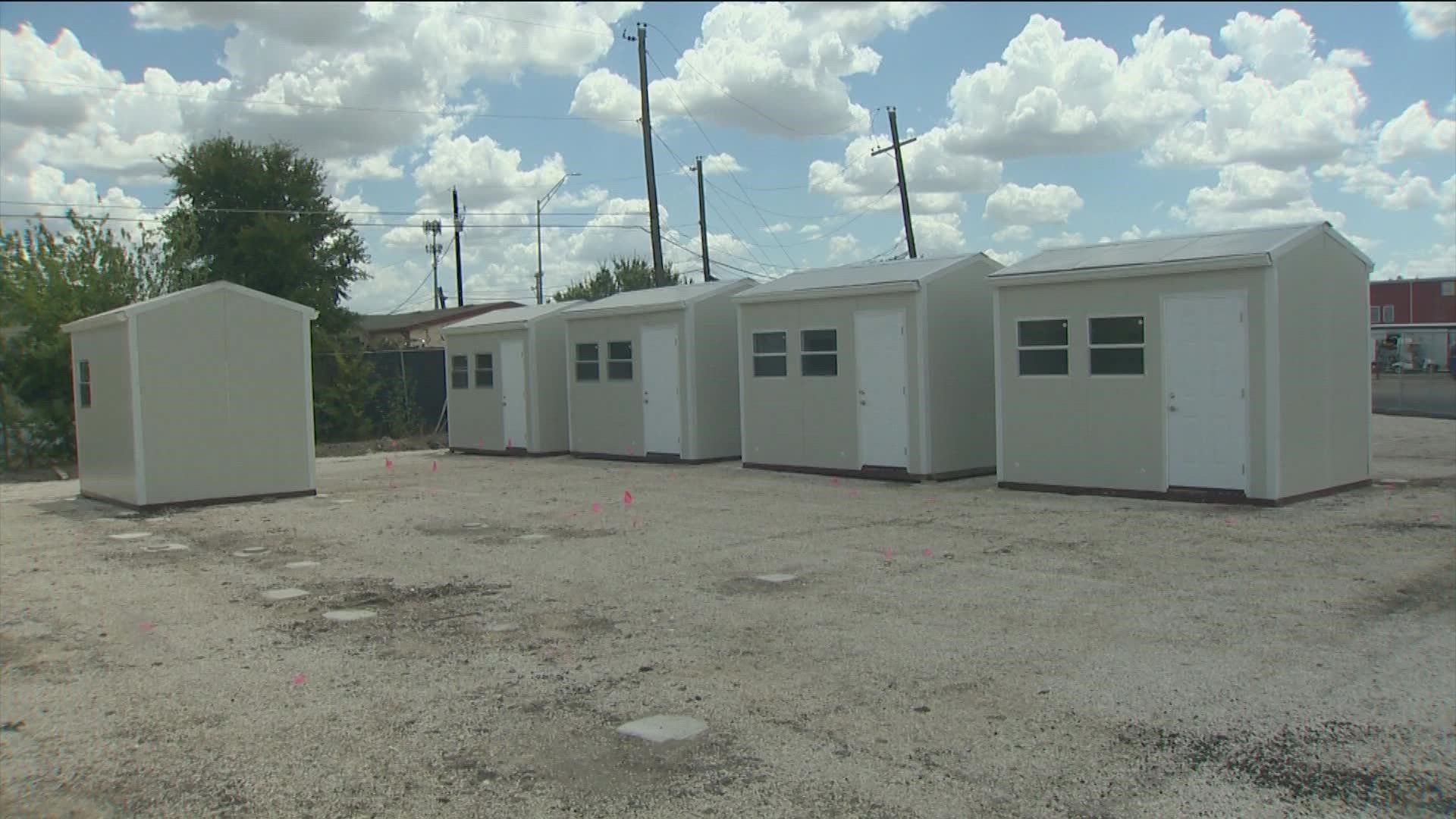 The shelters come with electricity and A/C, plus community centers.