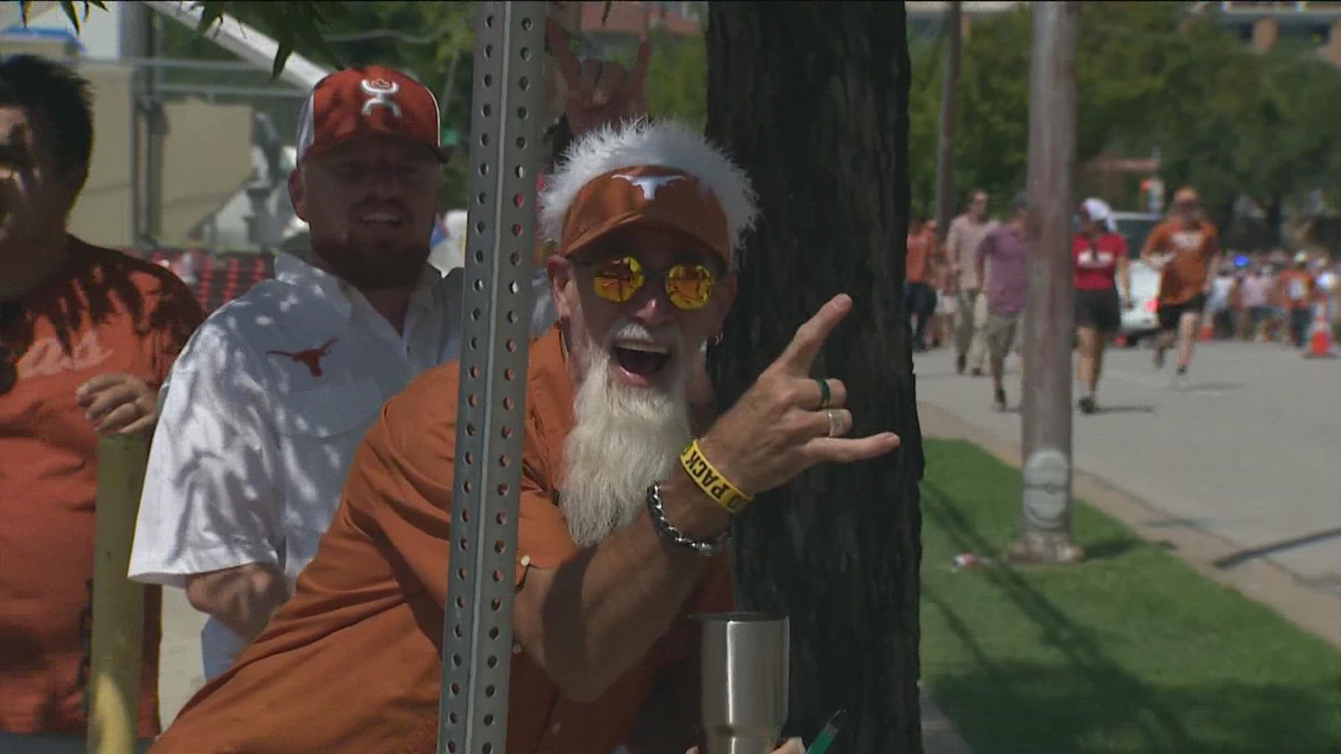 Tailgaters were out in Austin on Saturday, some as early as 7 a.m. Thousands celebrated right before the big game, bringing plenty of business downtown.