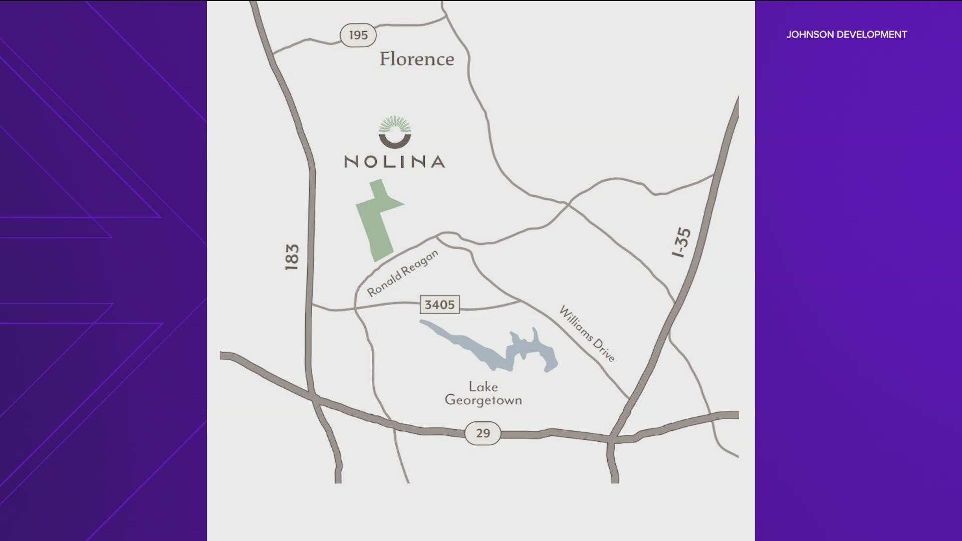 Work is beginning on a new development that will bring more than 1,300 homes to Williamson County.