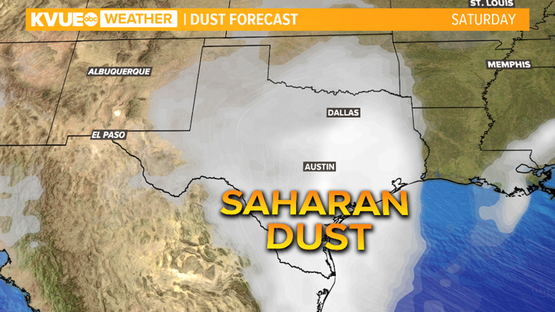 Saharan dust returns to Central Texas this weekend