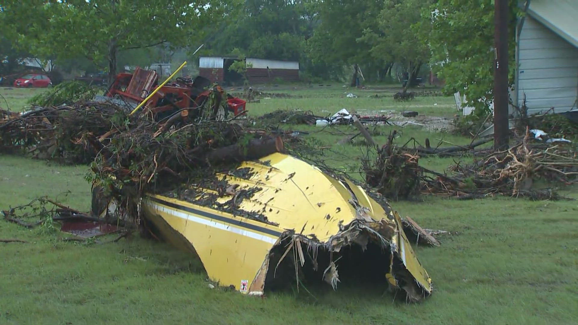 The district said there's a section in the tax code that lets the chief appraiser grant an exemption if a property has been damaged in a state-declared disaster.
