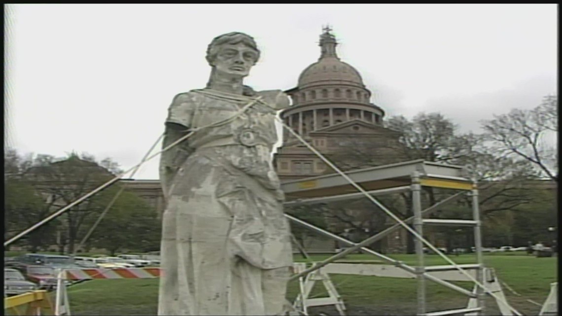 50 years of KVUE: Goddess of Liberty Statue replaced in 1986