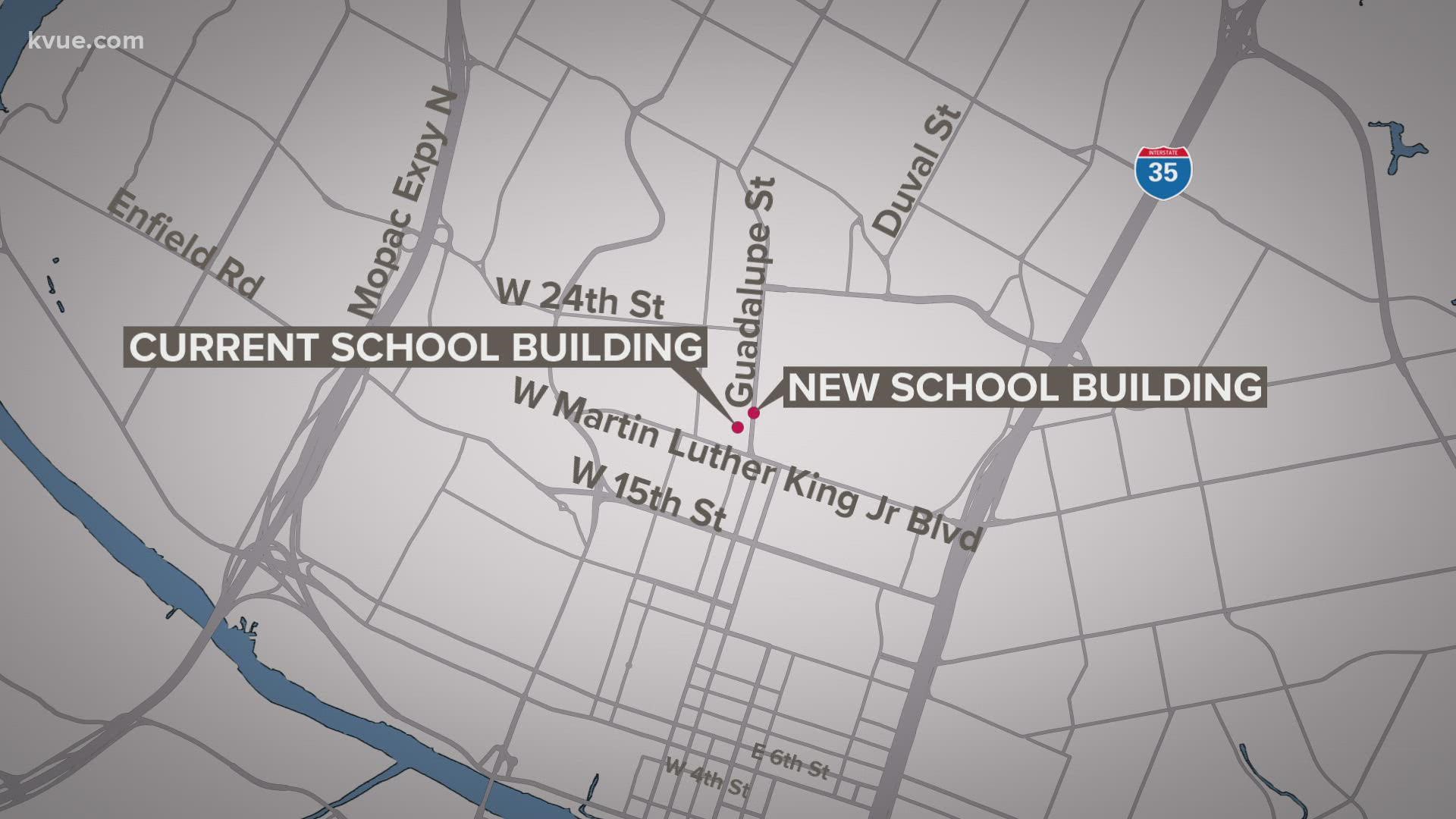 The Diocese of Austin is making way for more housing. Crews broke ground on the new St. Austin Catholic School near the UT campus on Tuesday morning.