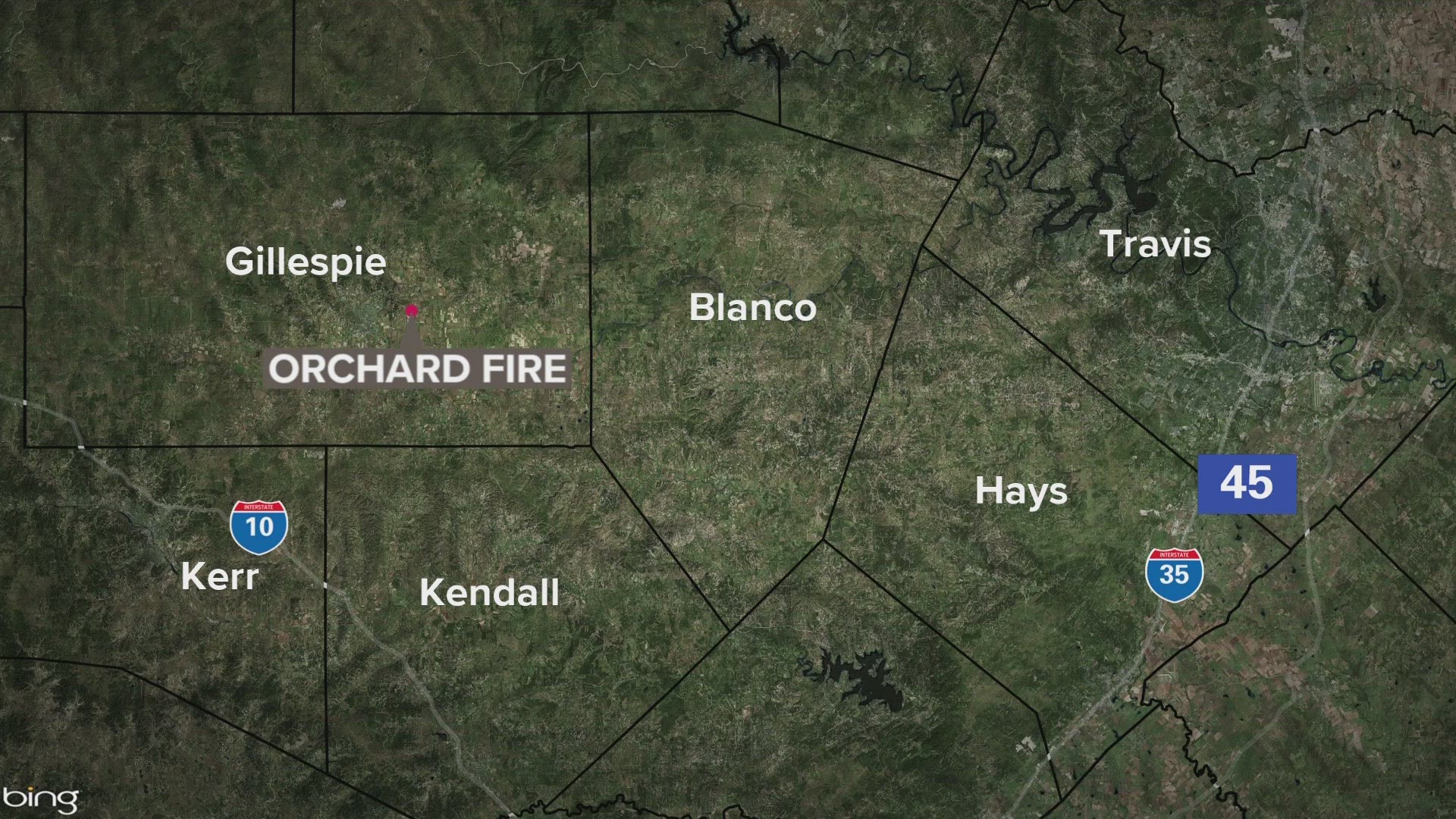 Another wildfire is burning in Gillespie County.