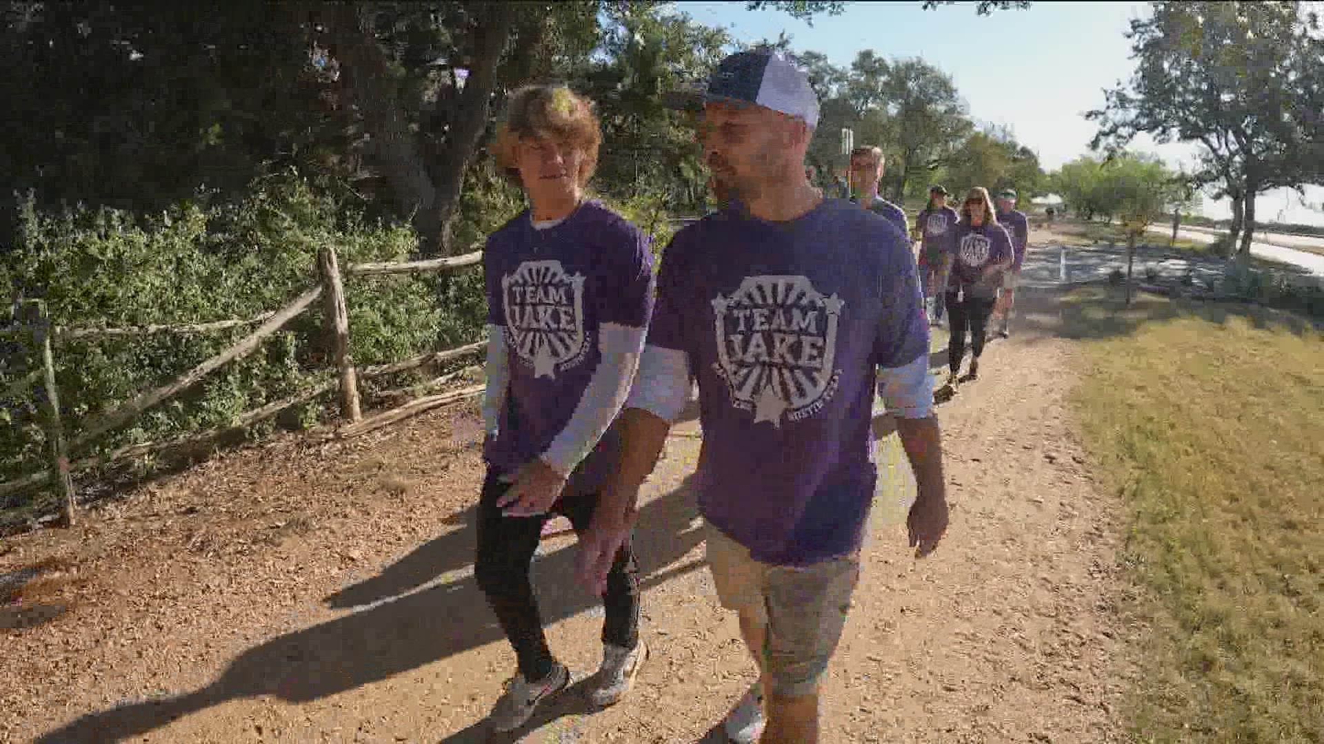 Residents walked to support those struggling with mental illness and raise awareness. One family walked in honor of Jake, remembering the person he was.