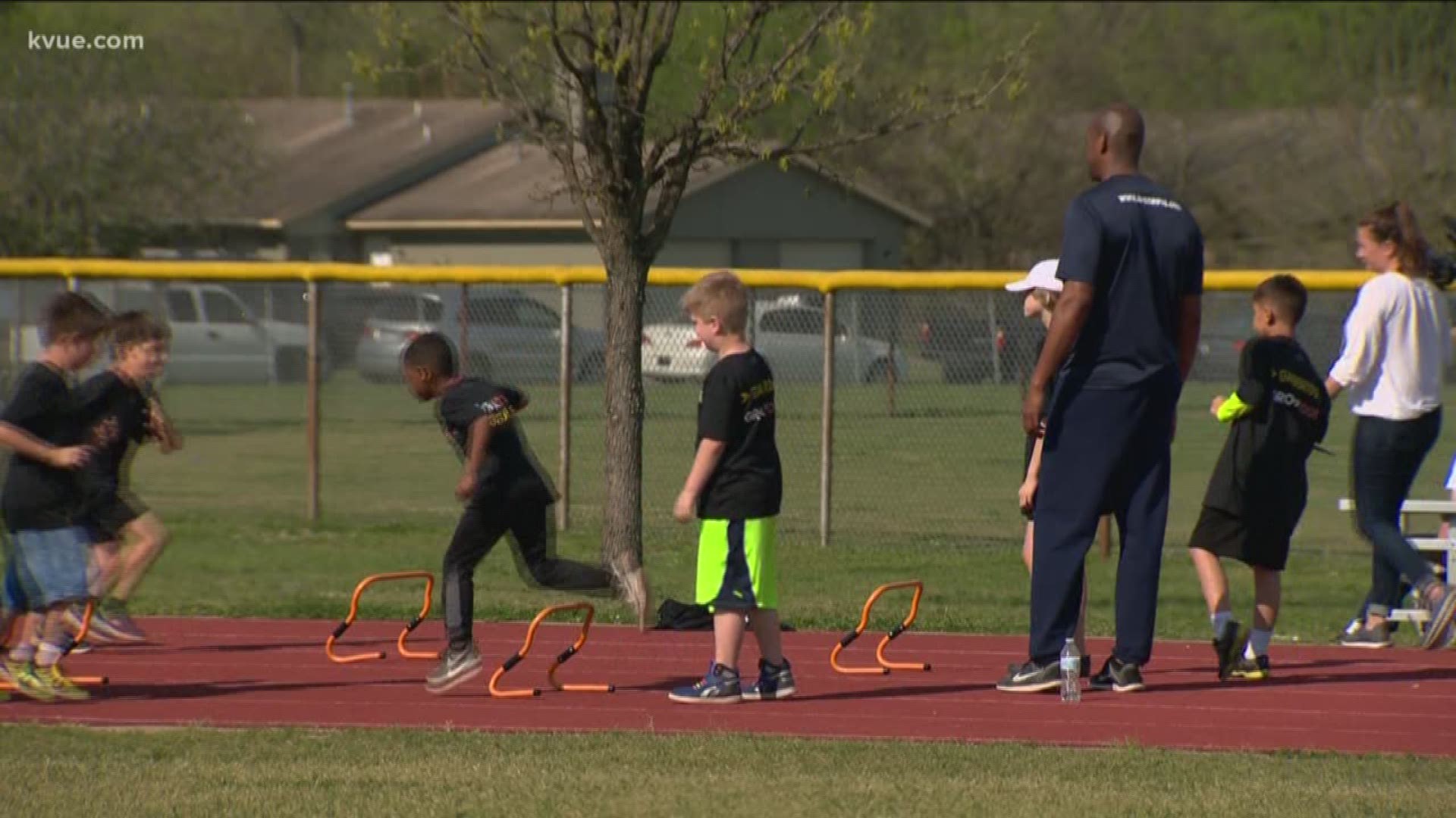 A group of kids spent some of their Spring Break running, having fun and building connections with Austin law enforcement.