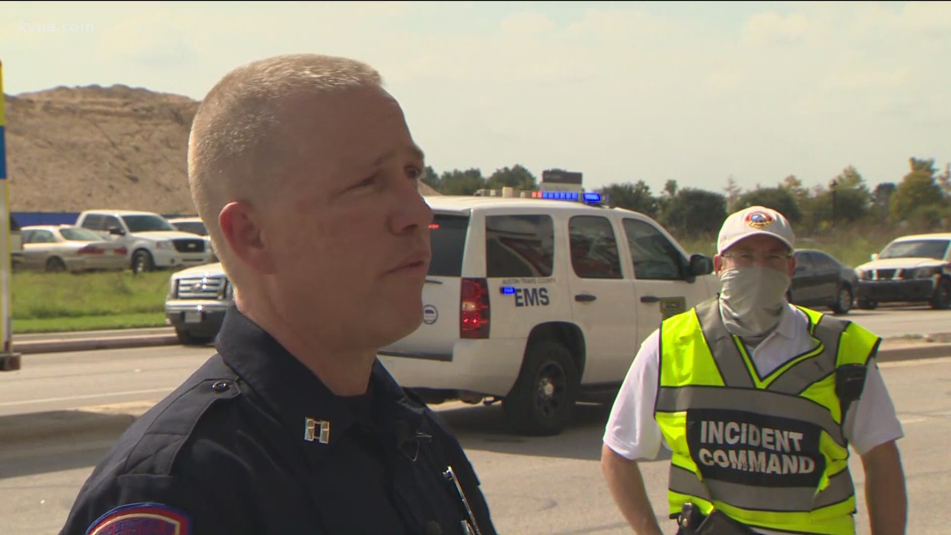 Officials provide an update after two cranes collide, injuring at least 20 people.