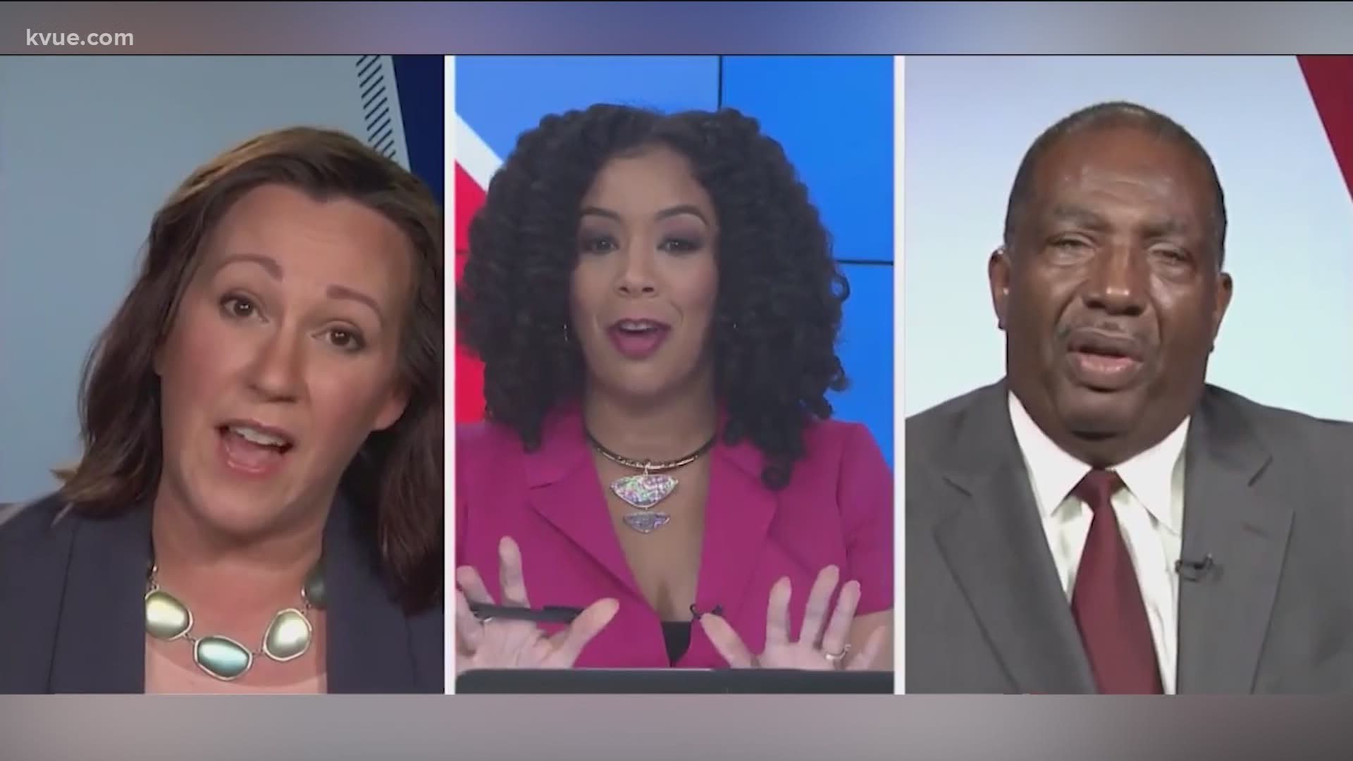 Two Democrats are competing to challenge U.S. Sen. John Cornyn in November. KVUE hosted a debate between MJ Hegar and State Sen. Royce West – and things got tense.