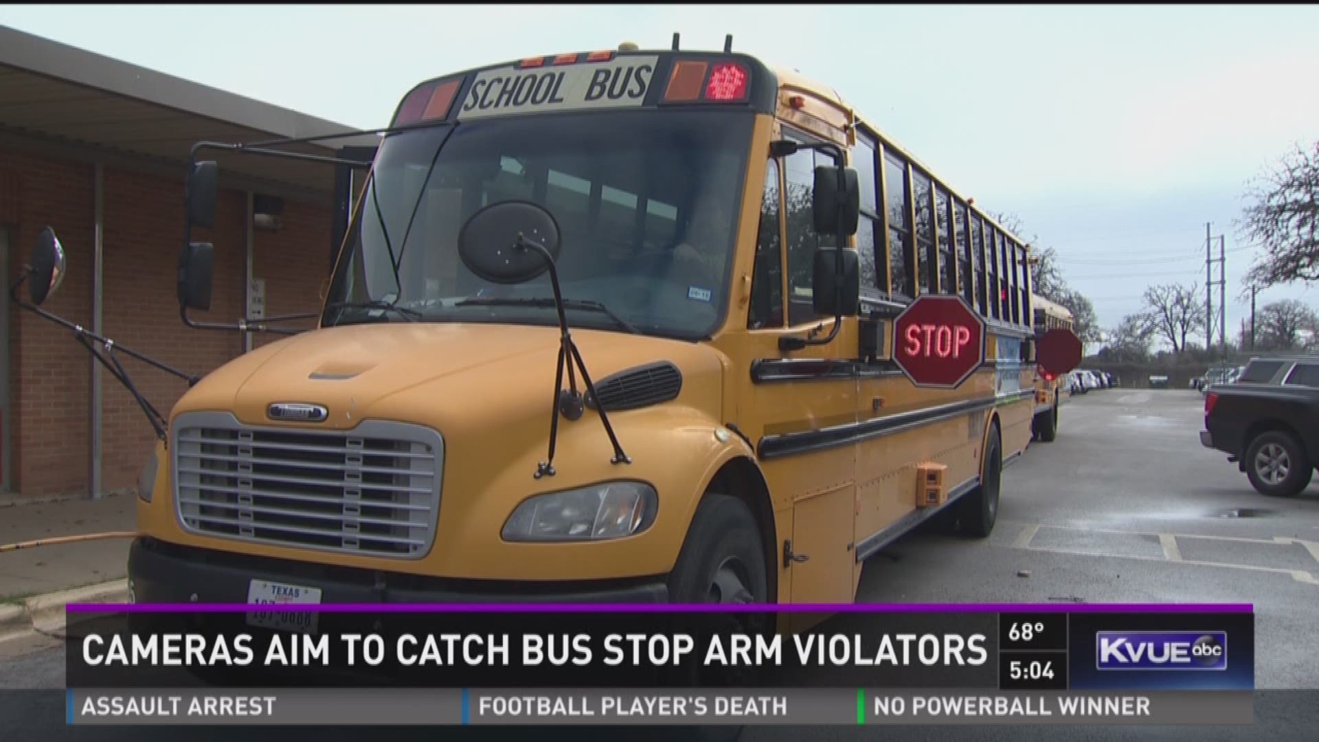 The cameras are designed to catch people who illegally pass buses while they are picking up or dropping off students.