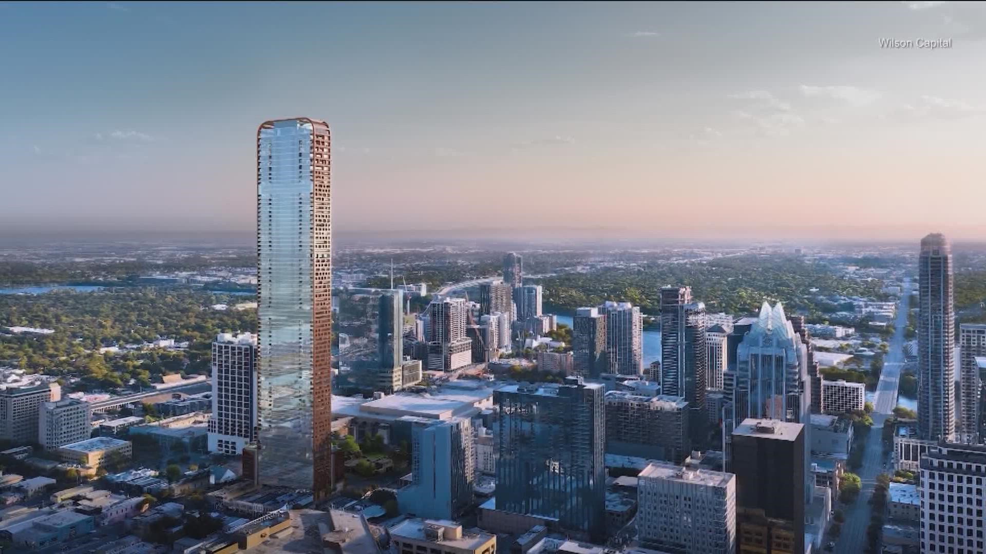 A skyscraper that would be the tallest tower in Texas has hit a construction roadblock.