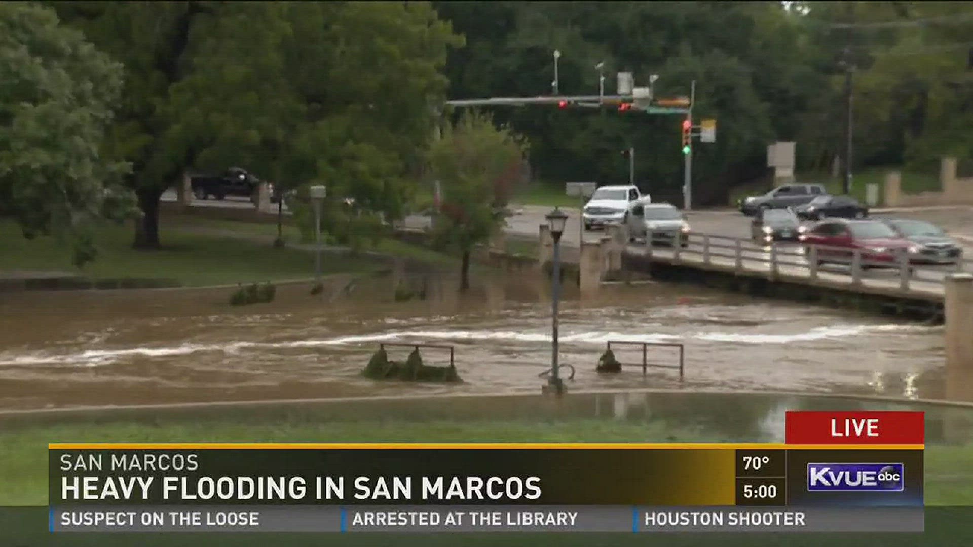 Afternoon classes were canceled at Texas State University, but evening classes resumed as scheduled.