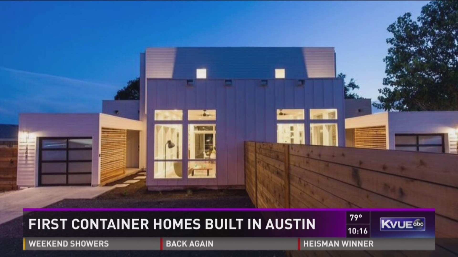 First container homes built in Austin