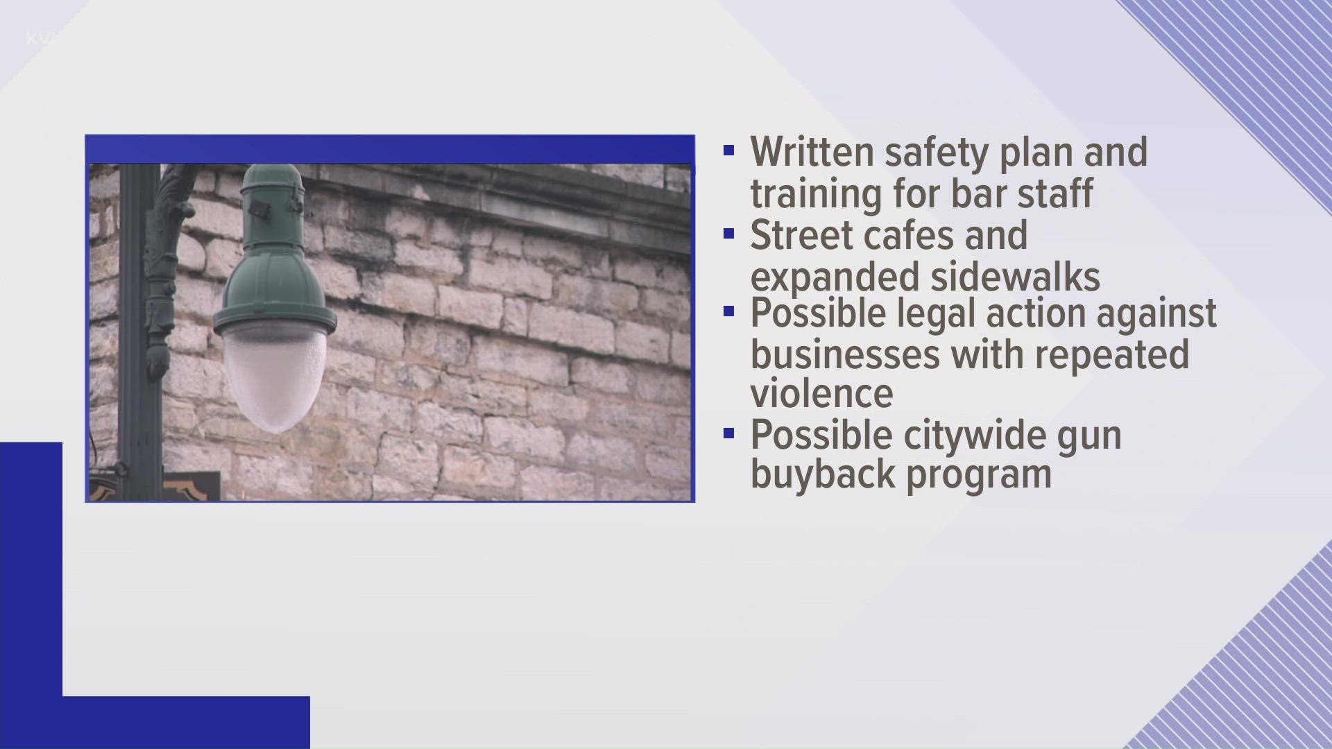 The city council passed additional measures aimed at making Sixth Street safer after a mass shooting last June left one dead and injured several others.