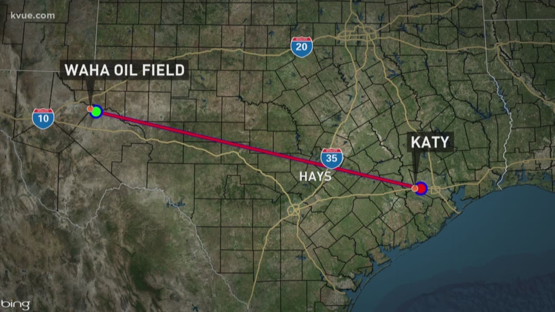 The company Kinder Morgan is considering running a natural gas pipeline through Hays County as it goes from a remote part of West Texas to near Houston.