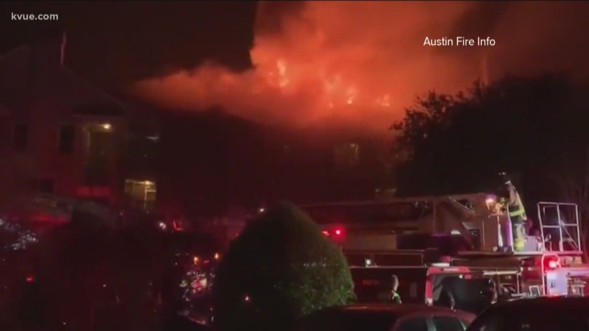 The fire happened at the Lantana Ridge apartments on West William Cannon Drive around 12:45 a.m. Monday morning.