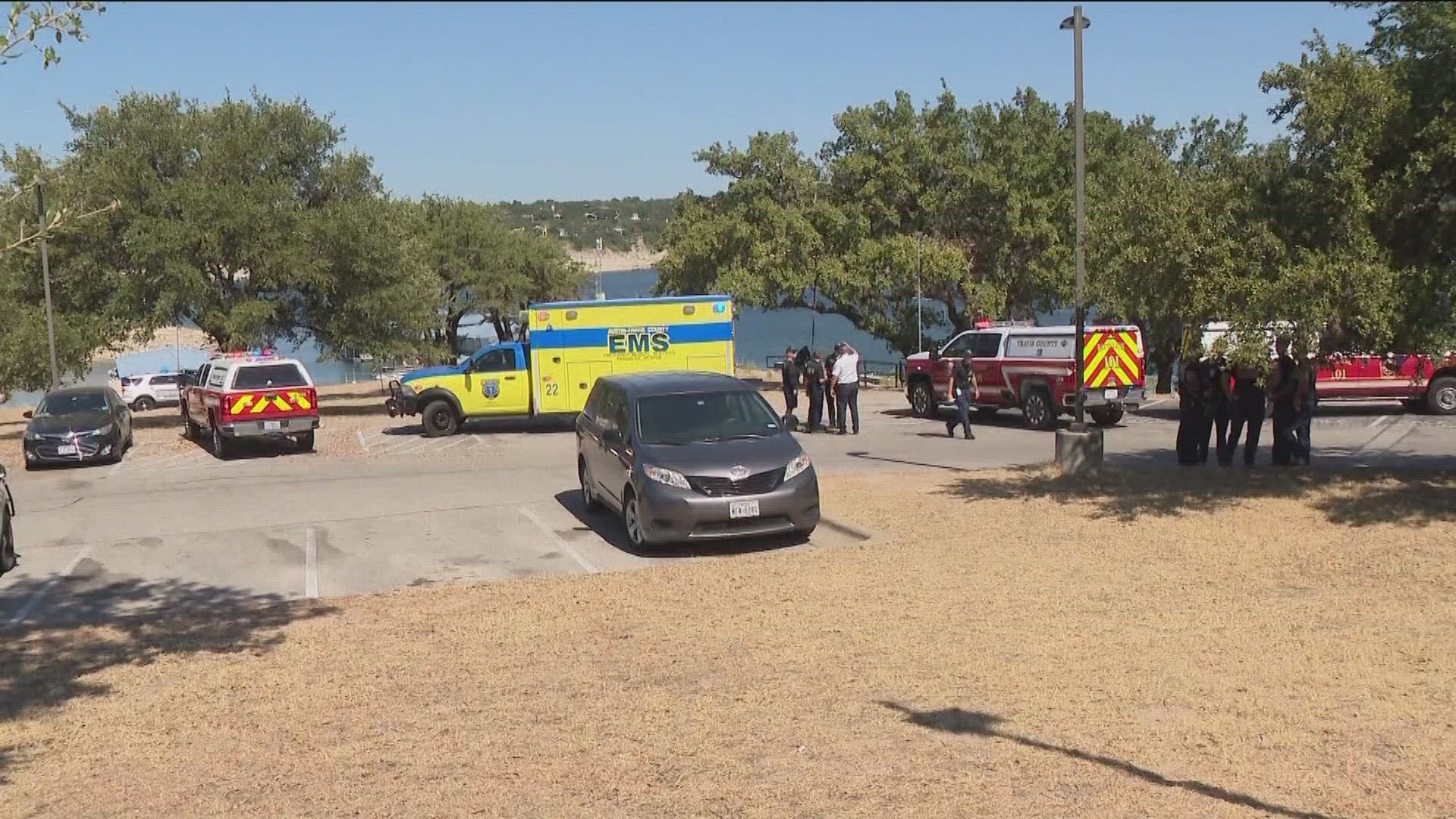 One person is dead and five other were injured in a crash involving a Jet Ski and a boat on Lake Travis.