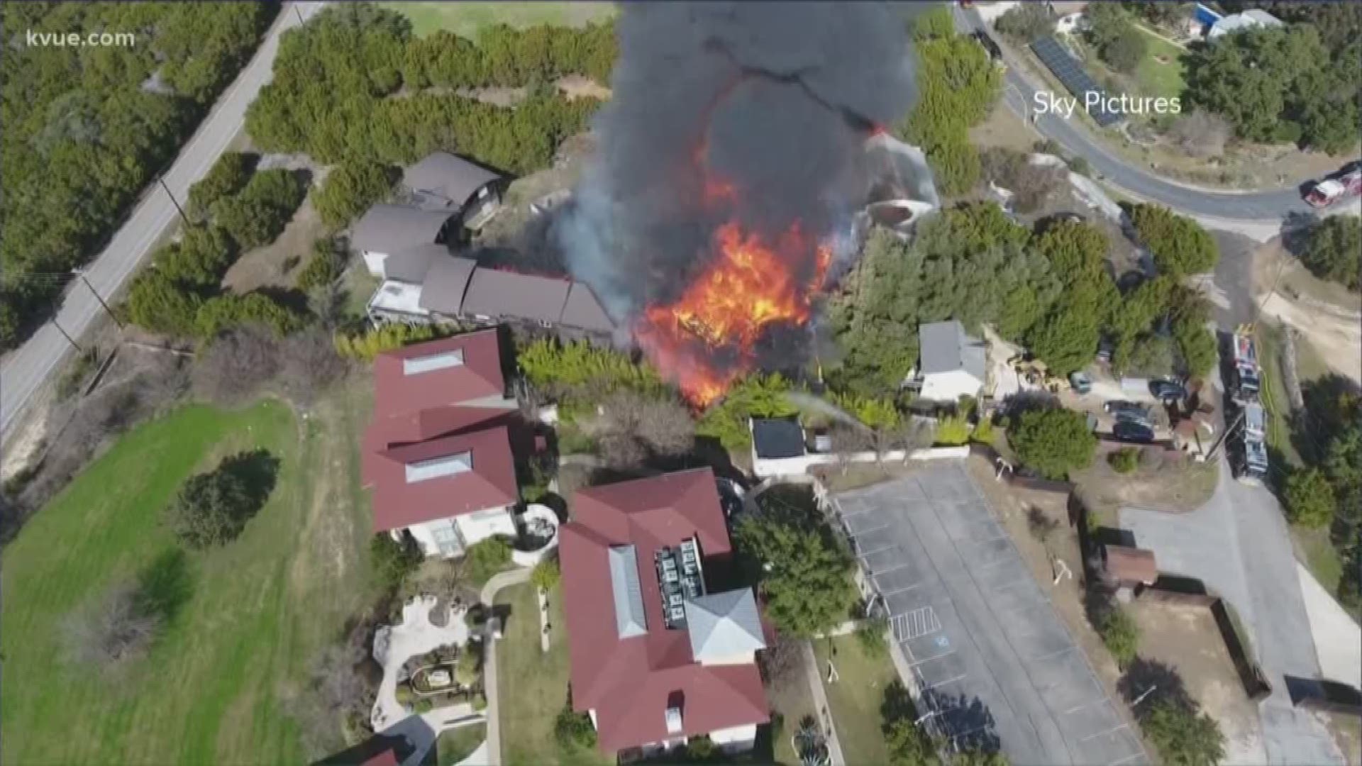 The fire was at a large building on Eck Lane and Doss Road that is under construction.