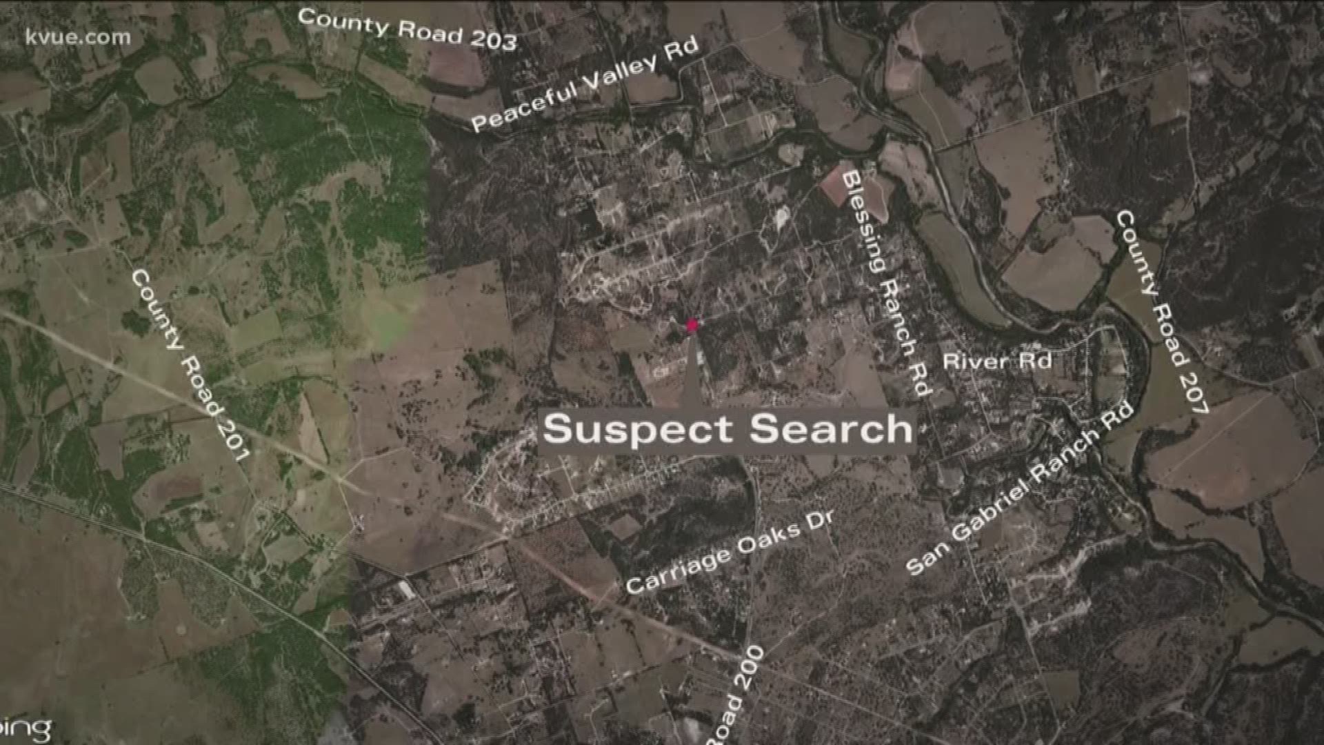 Deputies say they're searching for an armed suspect in the Liberty Hill area.