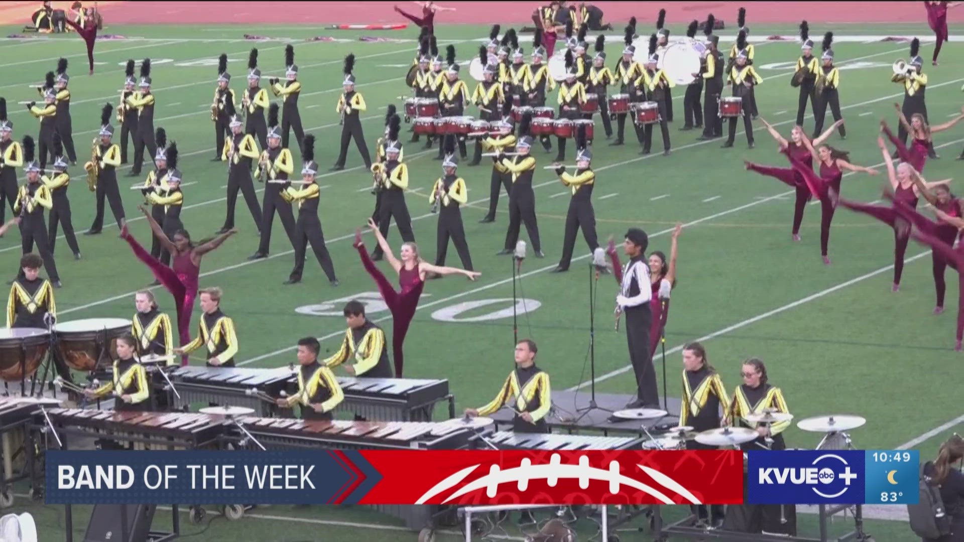 The Vandegrift High School Band is this week's Friday Football Fever Band of the Week!