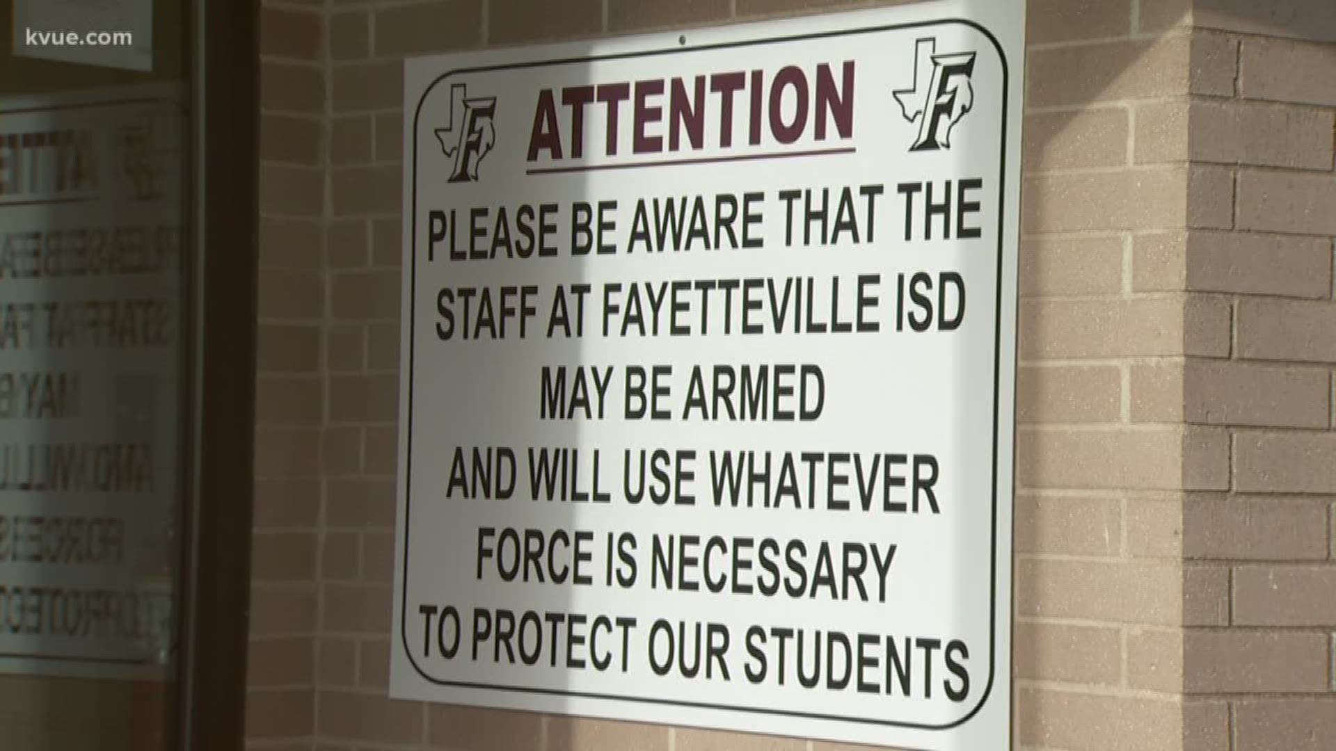 Call it a fair warning: Try to harm kids in one Central Texas school district and you're likely to be met with a weapon.