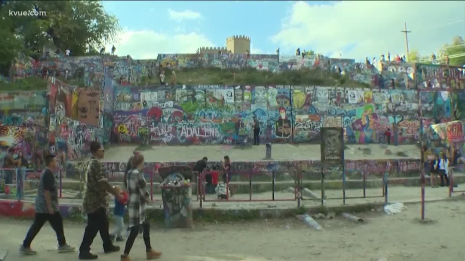 The most colorful place in Austin is moving. The Hope Outdoor Gallery will close at the beginning of the year and will move to Carson Creek Ranch near the airport.
STORY: http://www.kvue.com/news/local/hope-outdoor-gallery-will-close-on-january-2/61560245