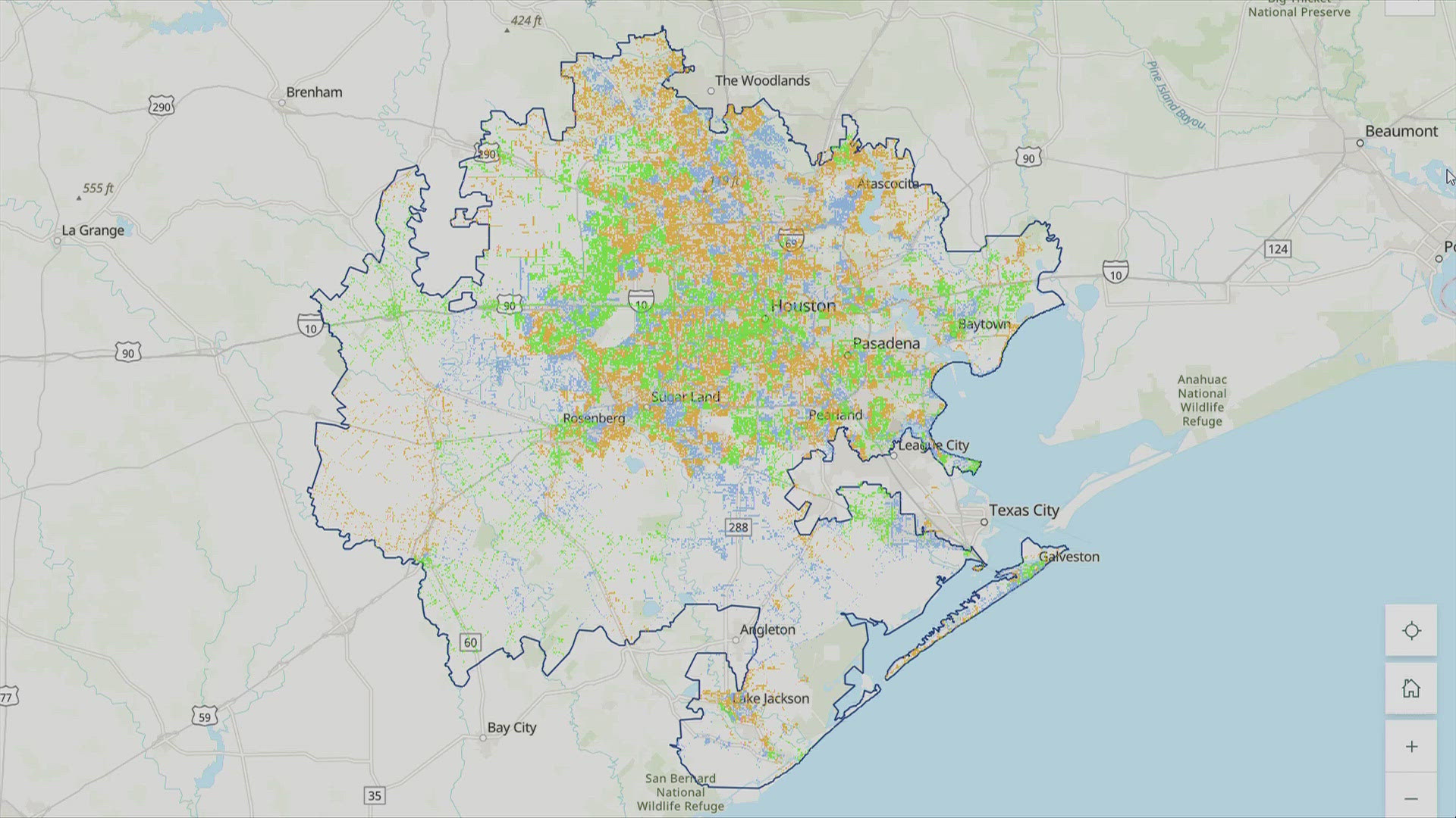 The utility company is working to repair power in the Houston area, but full restoration might not be finished for weeks.